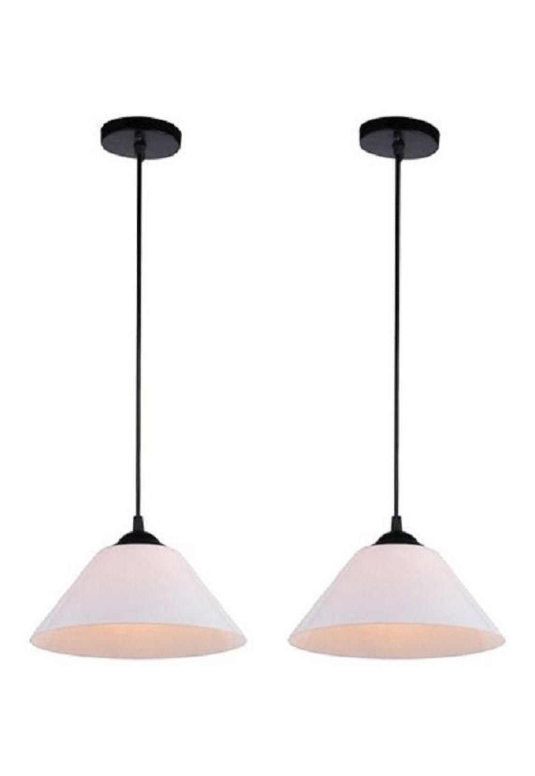 Pack Lámparas Colgantes Pvc Blanco D-25cm-0