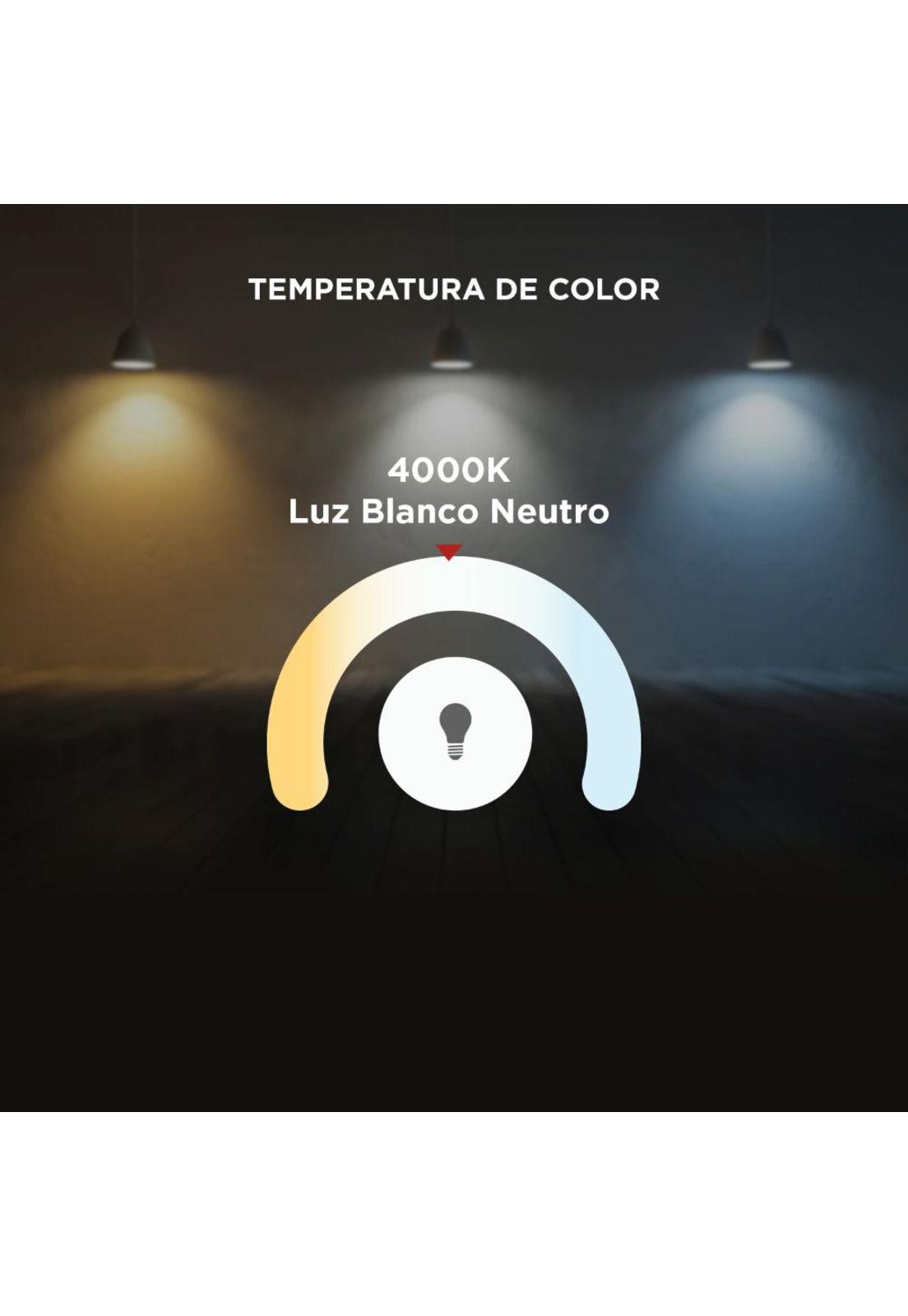 Foco Empotrado Redondo Led 5W Luz Blanco Neutro-3