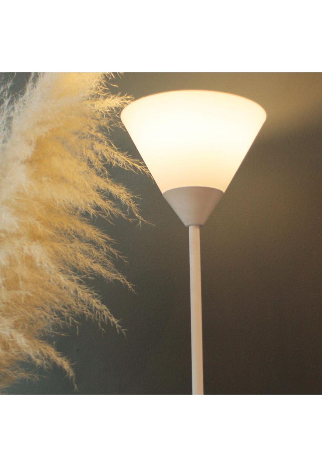 Lámpara De Pie Antorcha Blanco E27-2