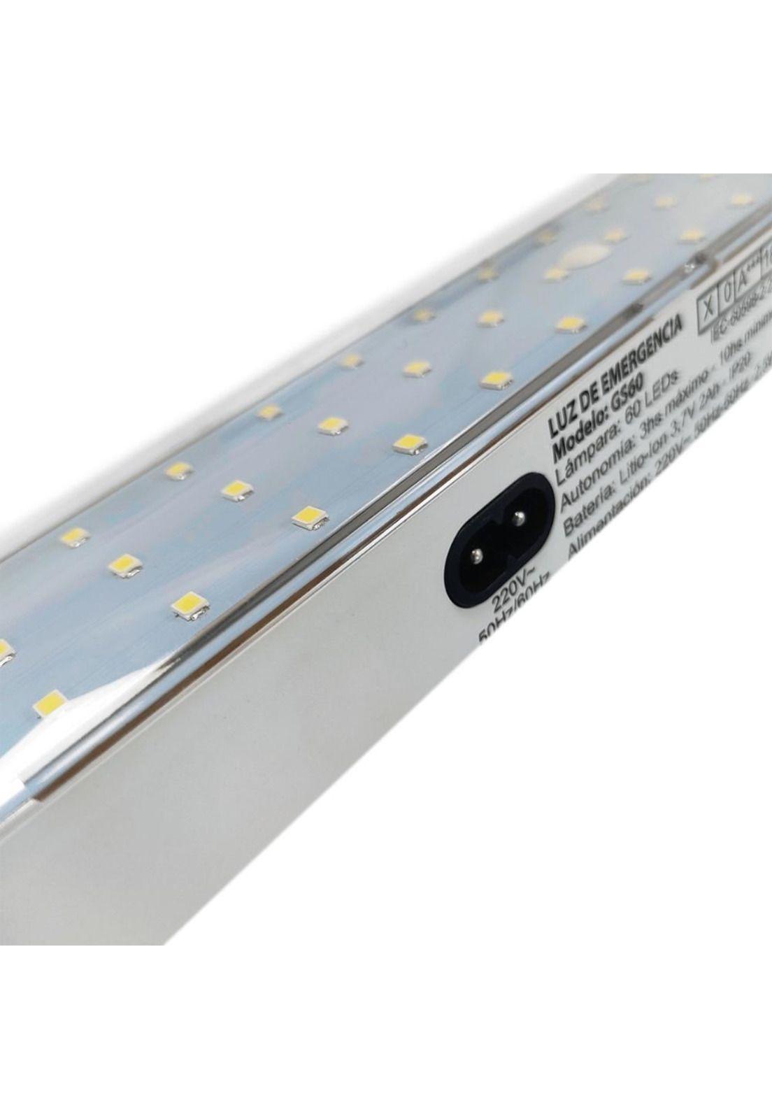 Luminaria De Emergencia 60 Led 2/10 Horas Litio-ion 1x-2