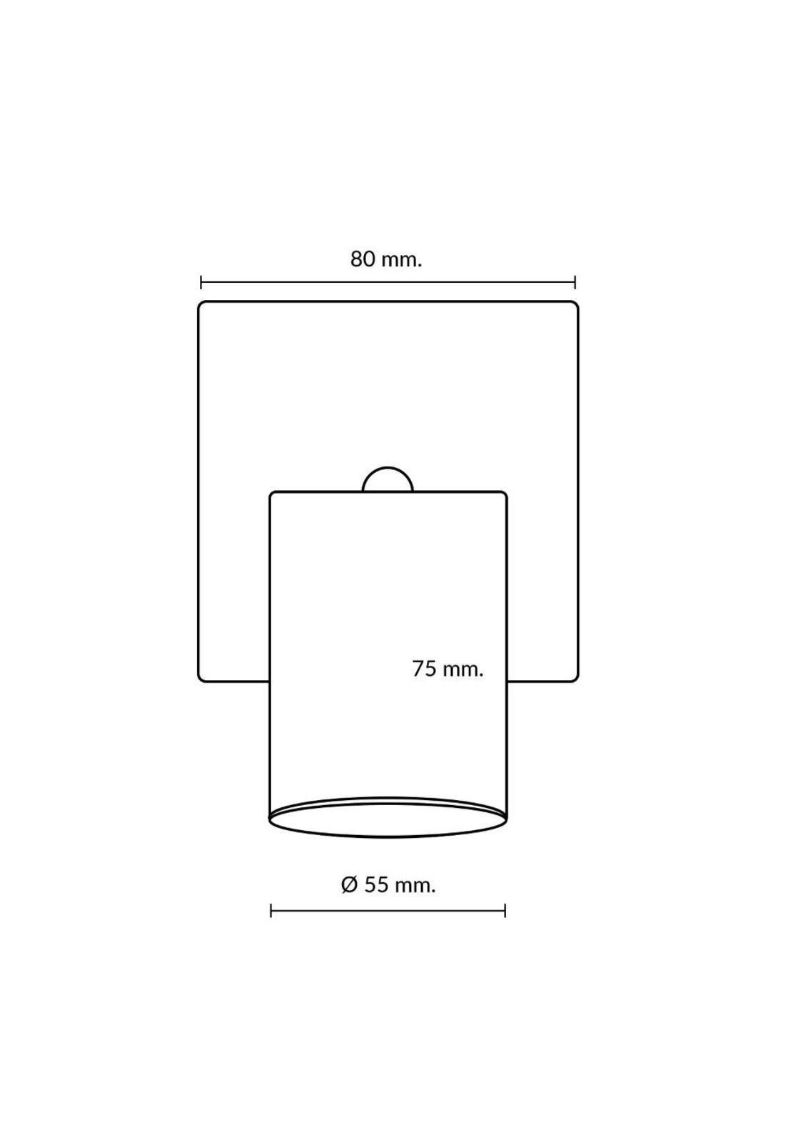 Lámpara Techo Silo 1 Luz Negro Mate-2