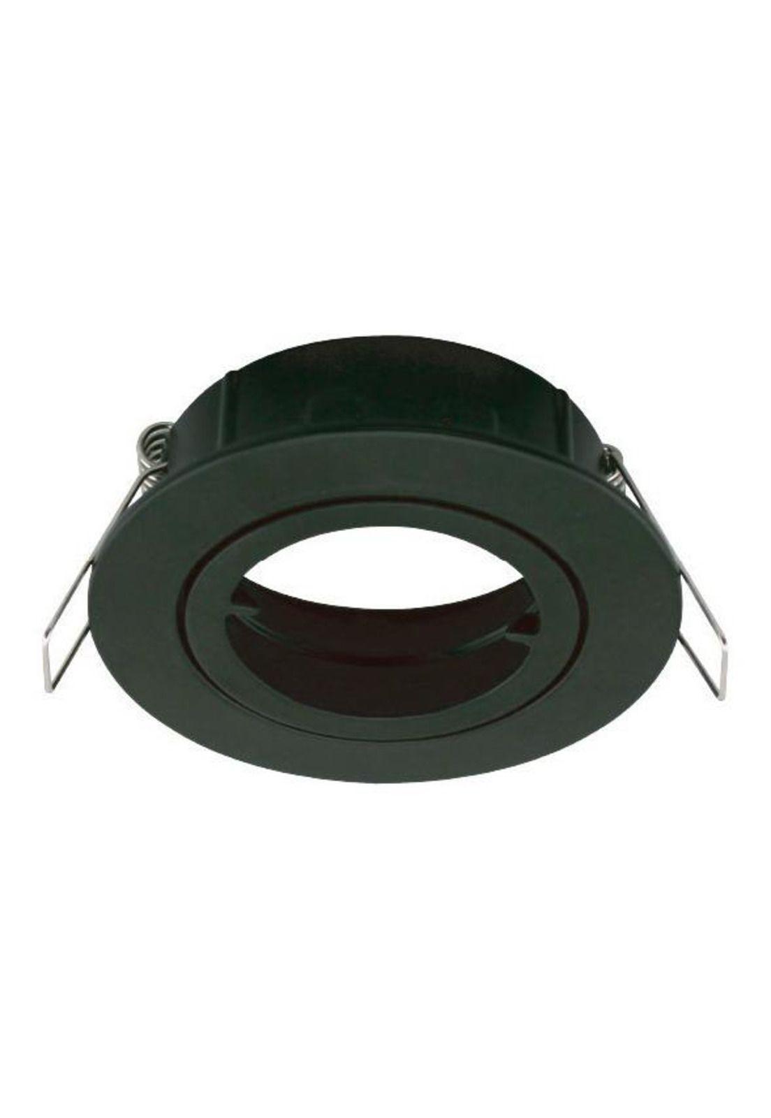 Foco Empotrado Basculante Negro Mate Cuarto De Giro-0