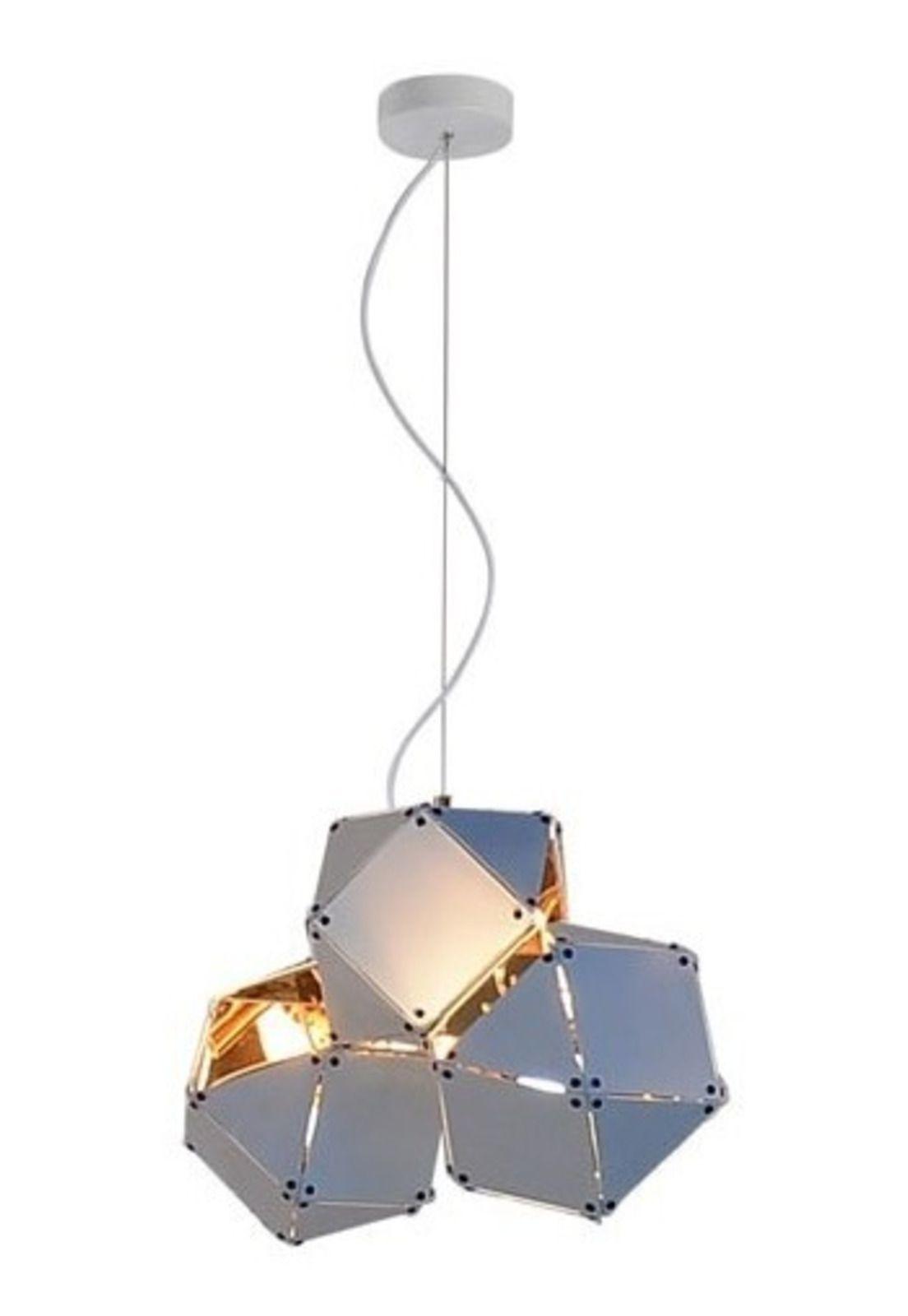 Lámpara Colgante Vilas 3 Luces Blanco Mate D16cm-0