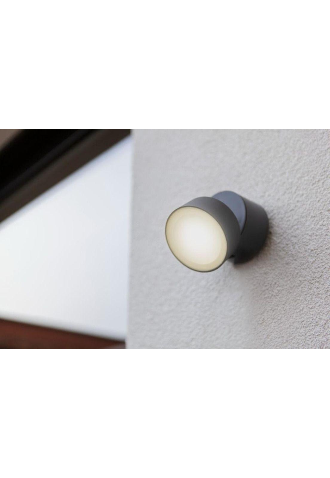 Aplique Lutec Trumpet Negro 8w 4000k Ip44-3