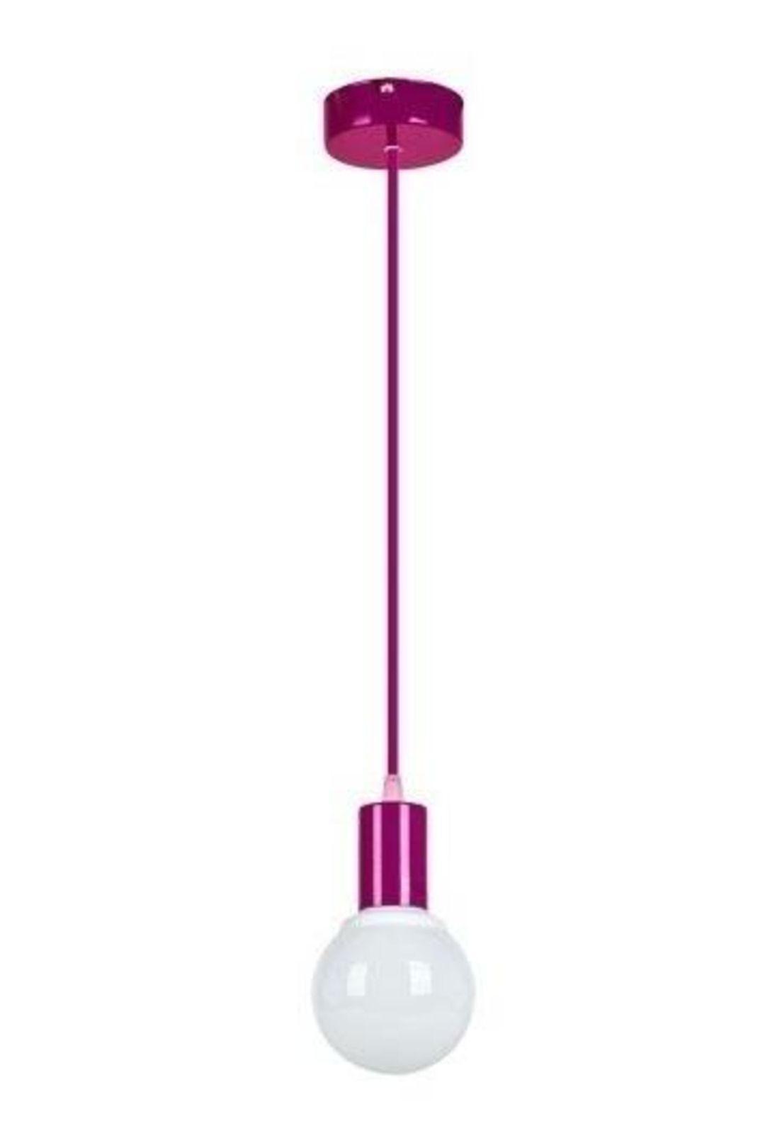 Lámpara Colgante Soquet Fucsia-0