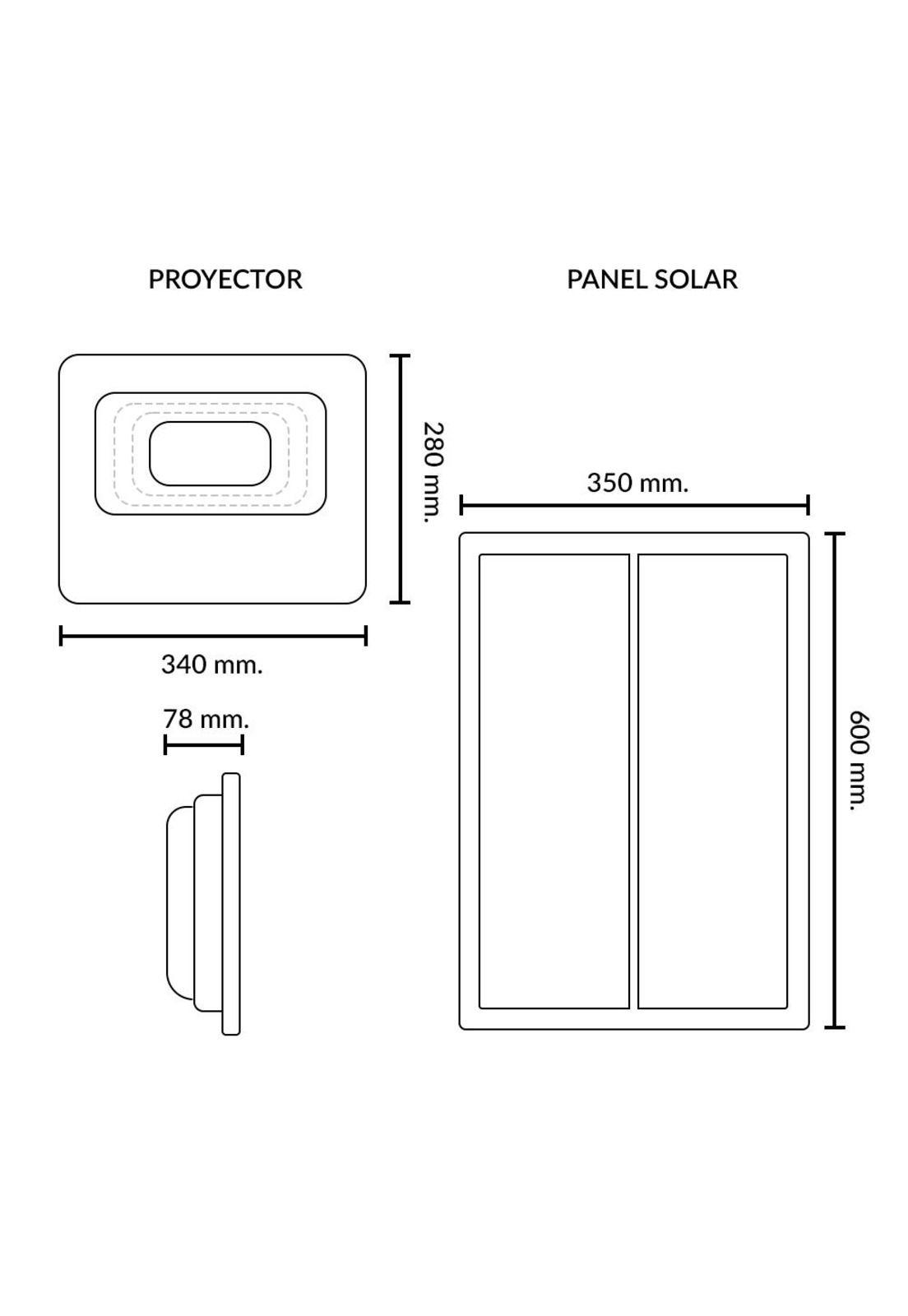 Luminaria Solar 200W Con Panel Solar Externo-3