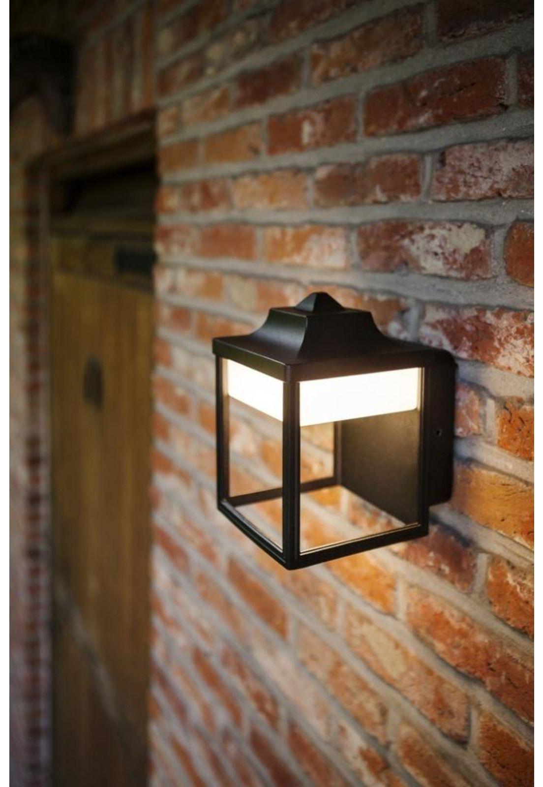 Aplique 2401s Lutec Led Luz Cálida Ip54 Negro-2