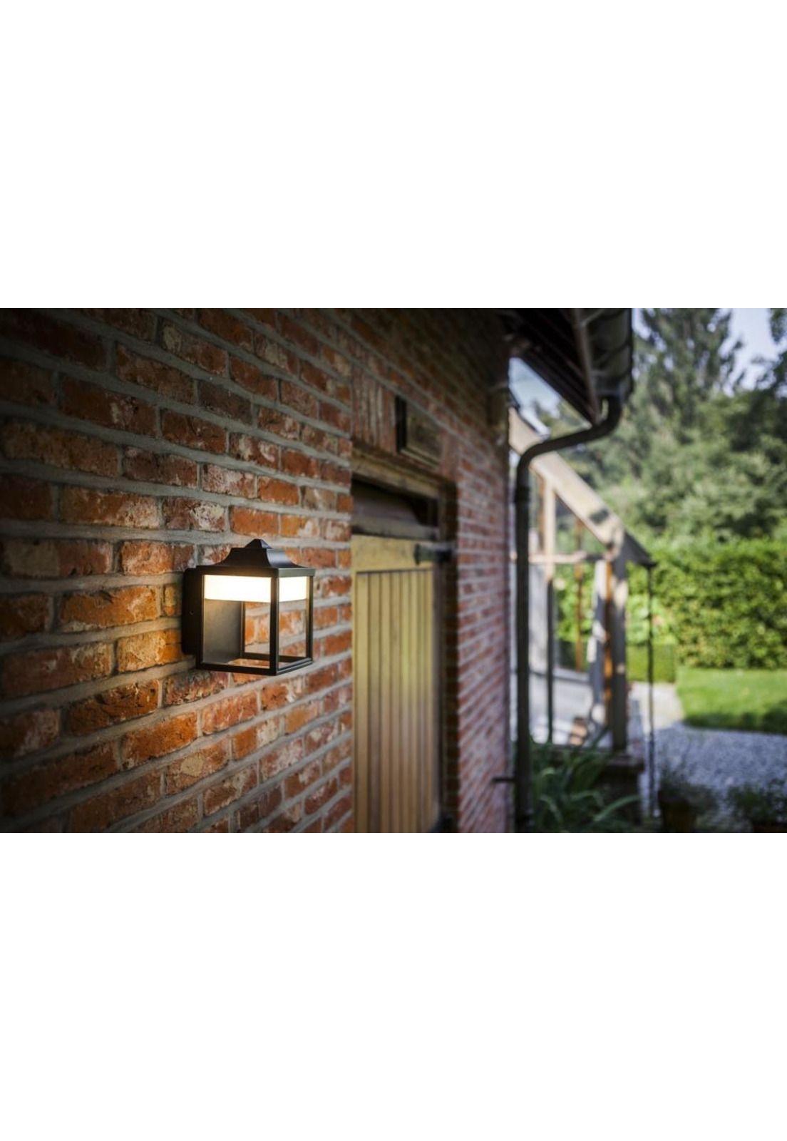 Aplique 2401s Lutec Led Luz Cálida Ip54 Negro-3