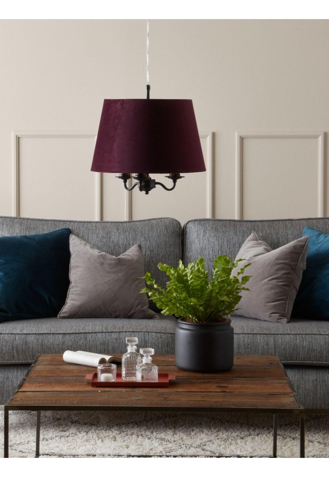 Lámpara Colgante Byp Jamie Negro/púrpura-1