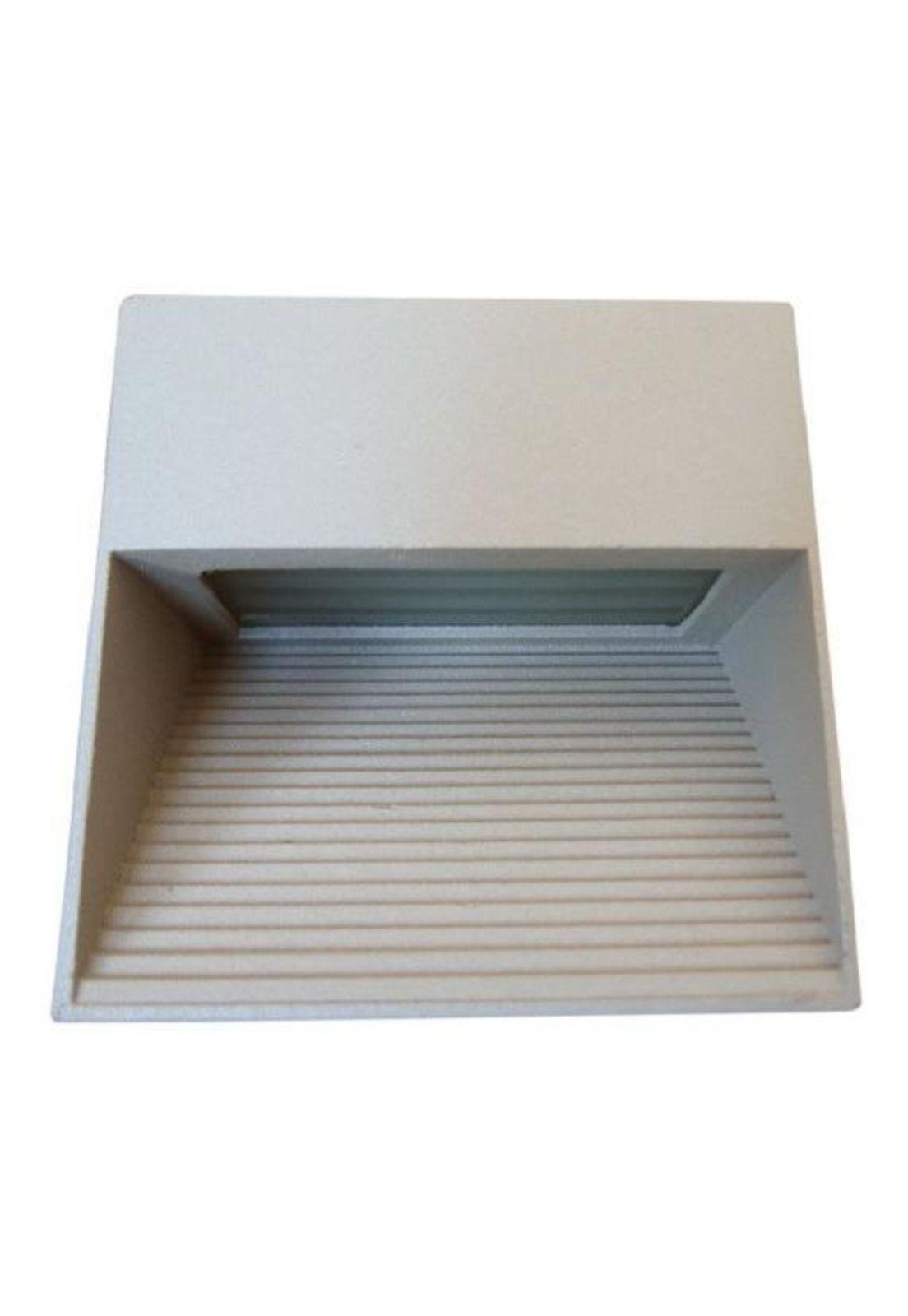 Aplique Muro Exterior Box Led Hp Luz Cálida Gris-1