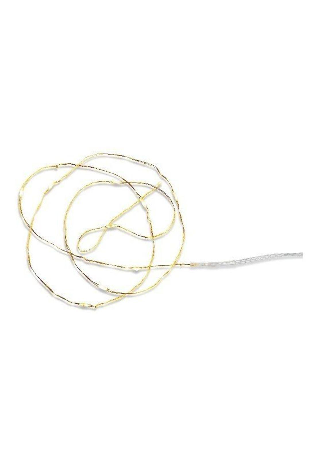 Cordel Led Mini 10 Plata Ip20 Pilas No Incluidas 3xaa-0