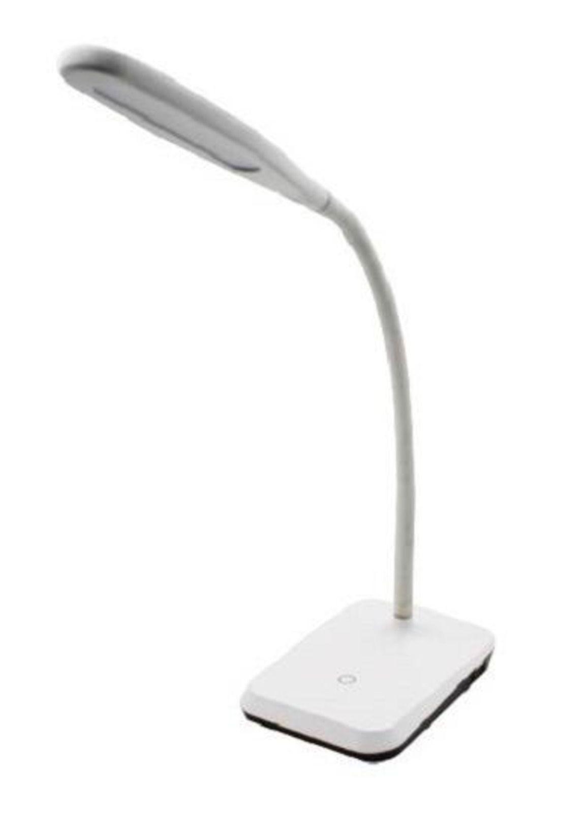 Lámpara Escritorio Tiber Led 5W Touch Cargador USB Blanco-0