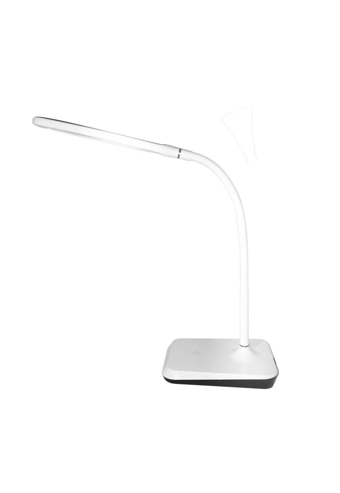 Lámpara Escritorio Tiber Led 5W Touch Cargador USB Blanco-2