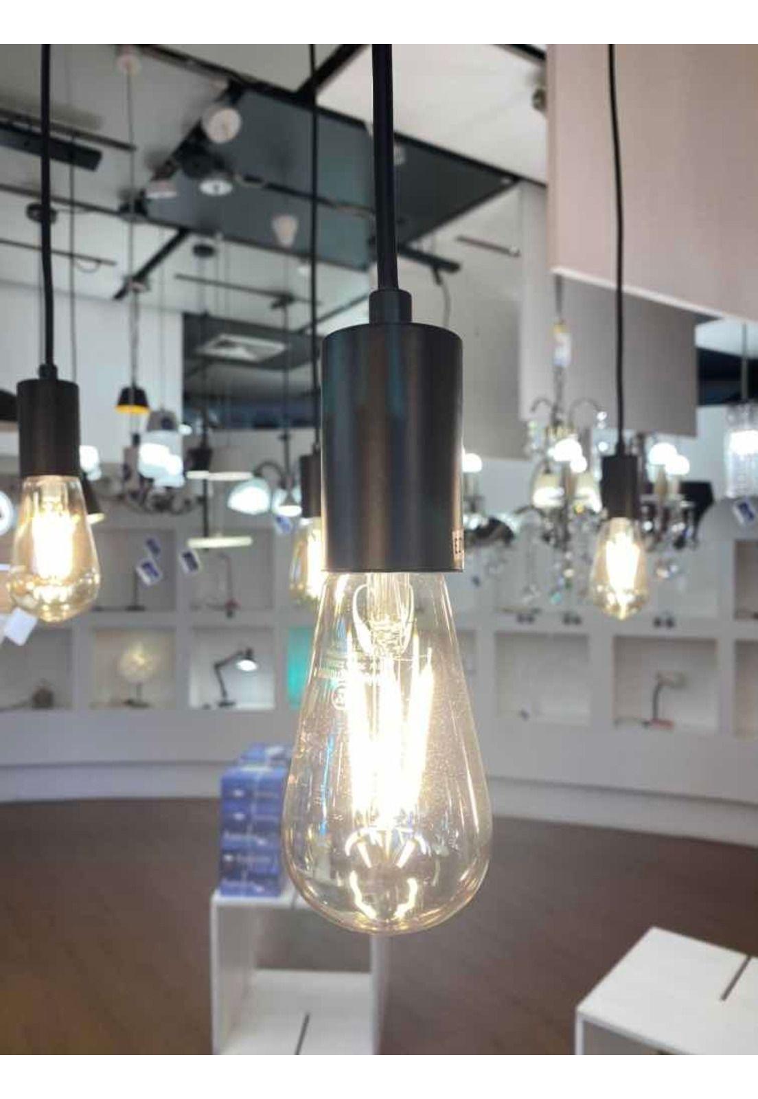 Lámpara Colgante Barock 6 Luces Negro-3