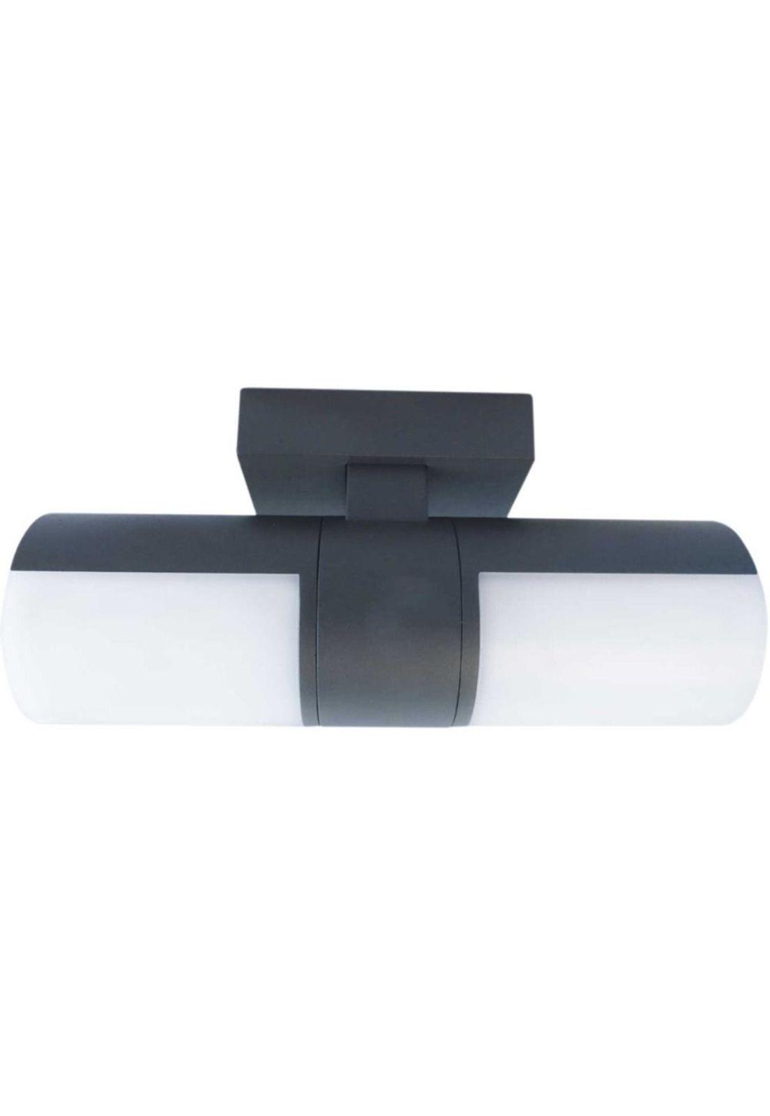 Aplique Cyra 15w 2 Luces Luz Cálida Ip44 Negro Lutec-1