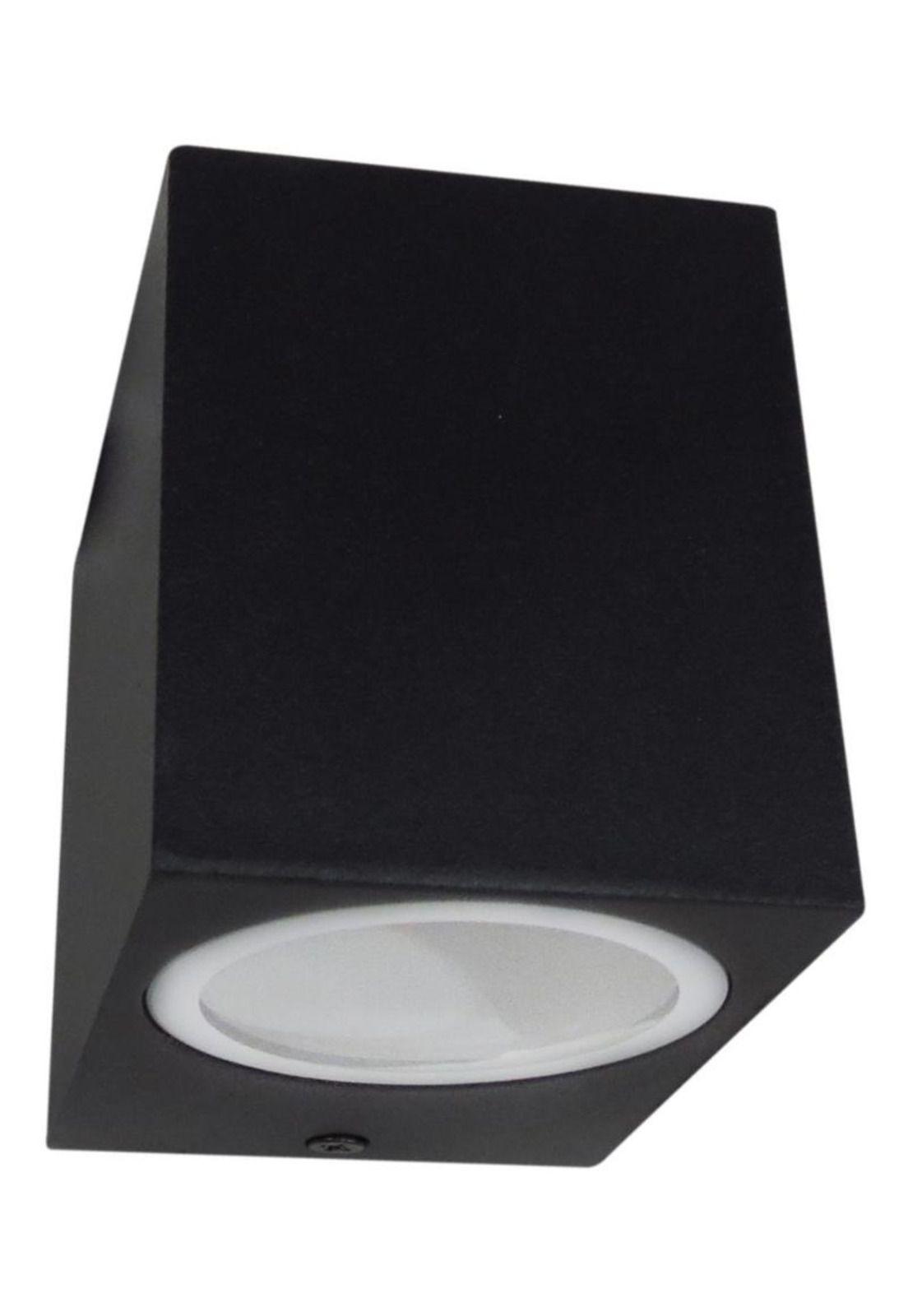Aplique Hexos Unidireccional Aluminio Negro Ip44 Gu10-1