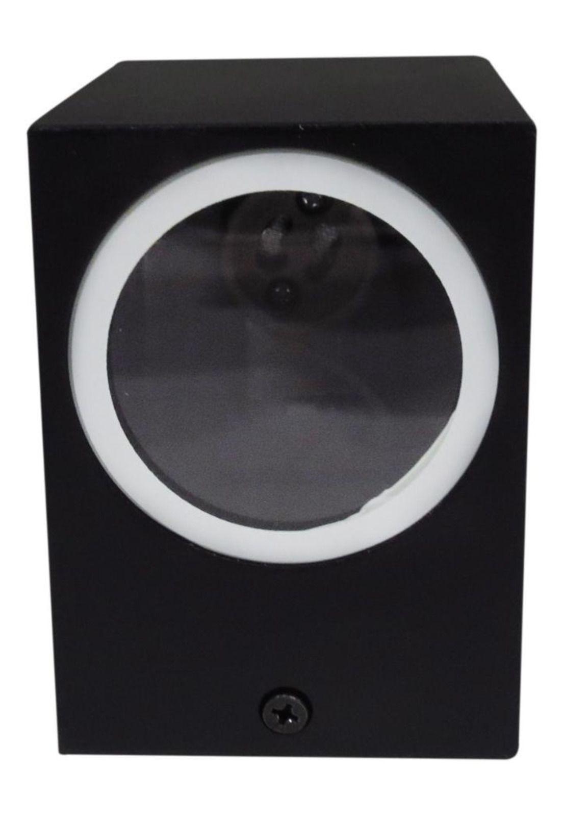 Aplique Hexos Unidireccional Aluminio Negro Ip44 Gu10-3