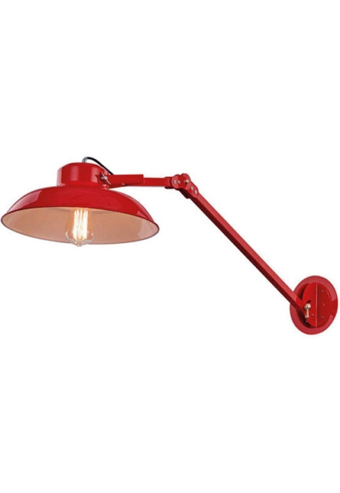 Lámpara De Pared Byp Alexander Rojo 34cm-0