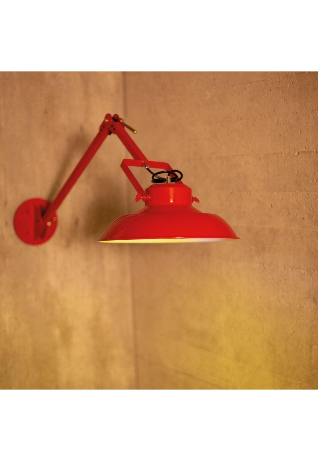 Lámpara De Pared Byp Alexander Rojo 34cm-1