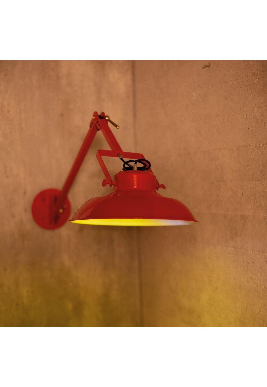 Lámpara De Pared Byp Alexander Rojo 34cm-2