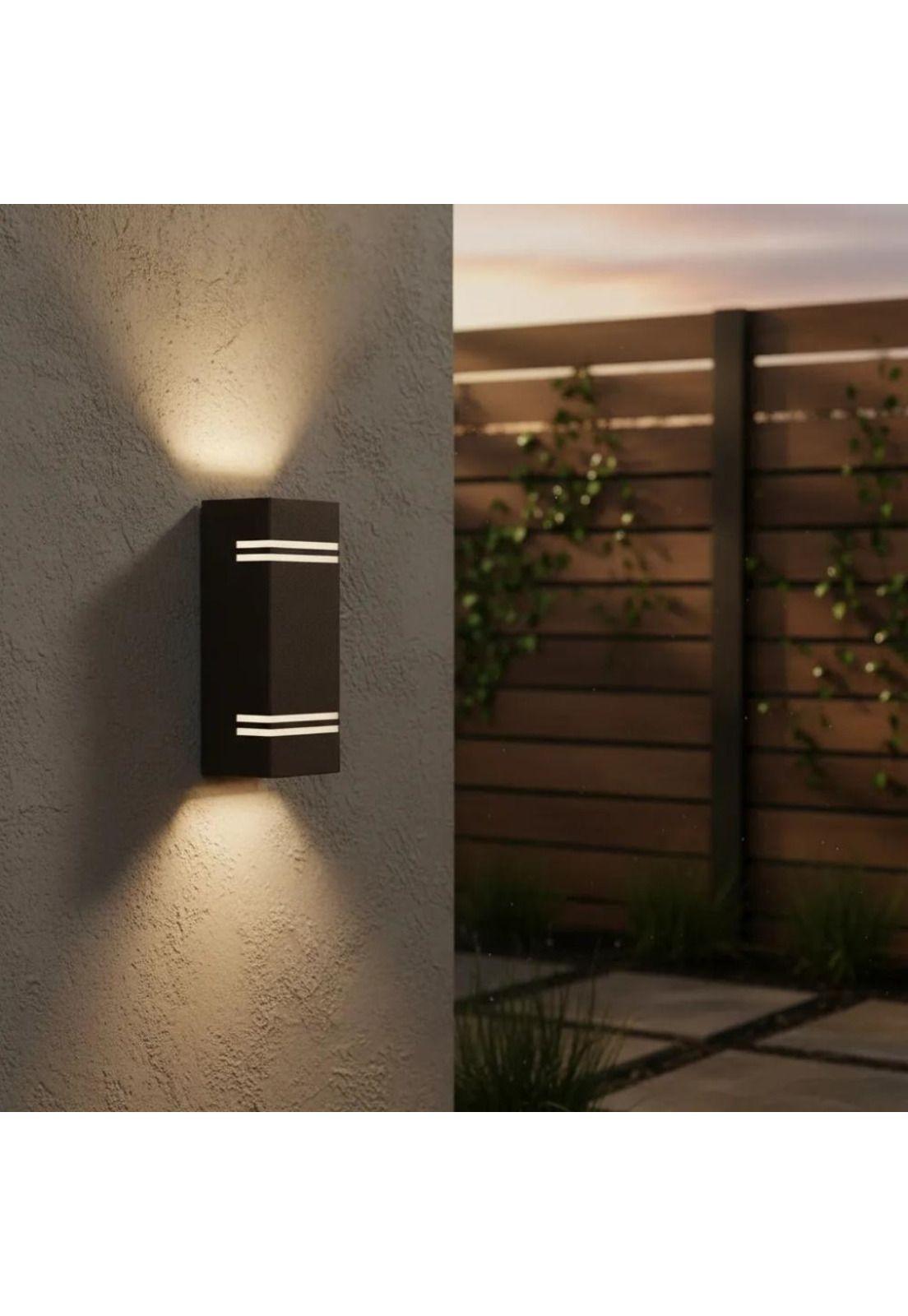 Aplique Exterior Bika Bidireccional Negro-2