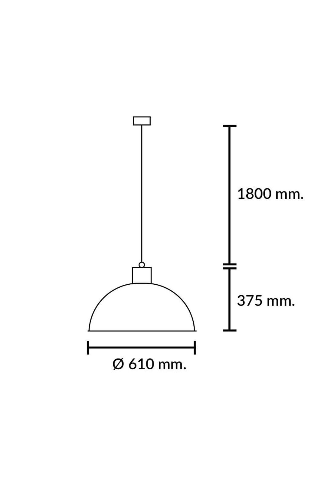 Lámpara Colgante Ekelund XL Negro-3