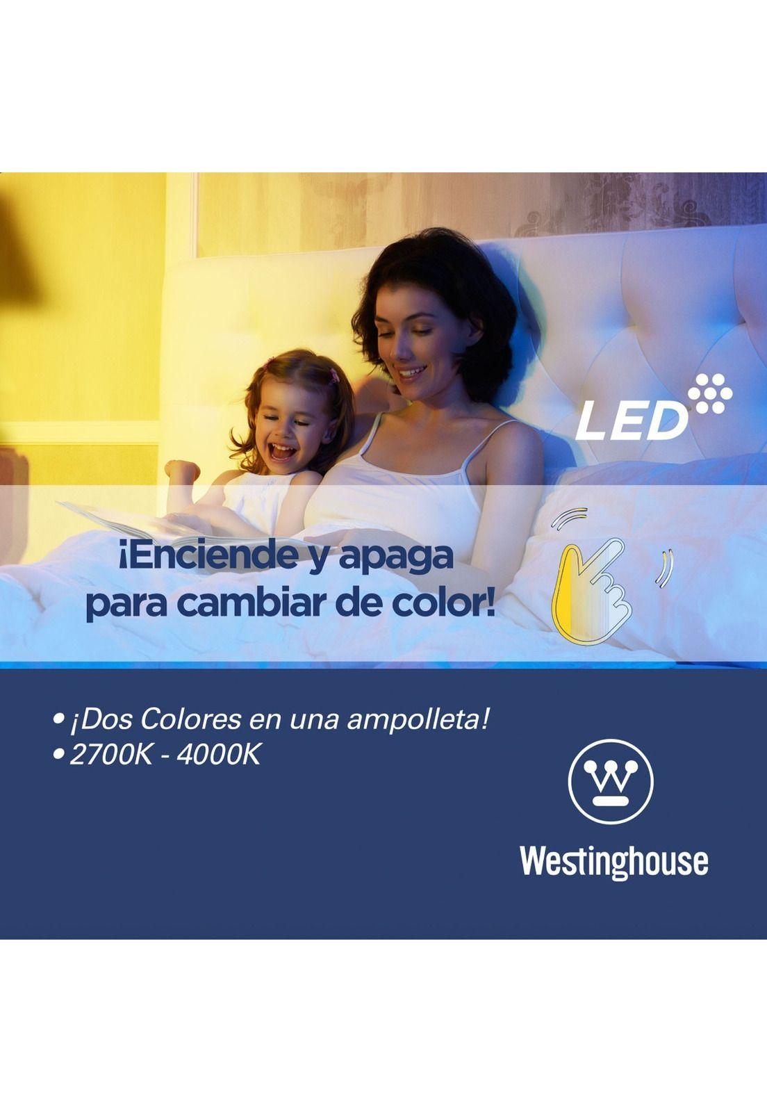 Ampolleta Led A60 Doble Click 8w E27-2
