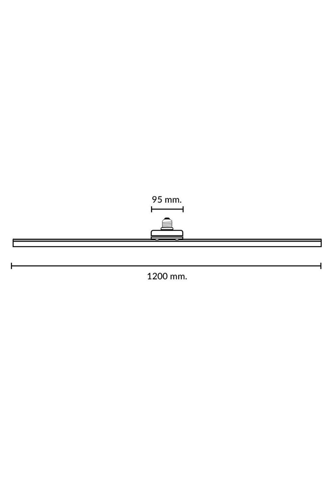 Foco Lineal LED 18W E27 120cm Luz Cálida 3000K-3