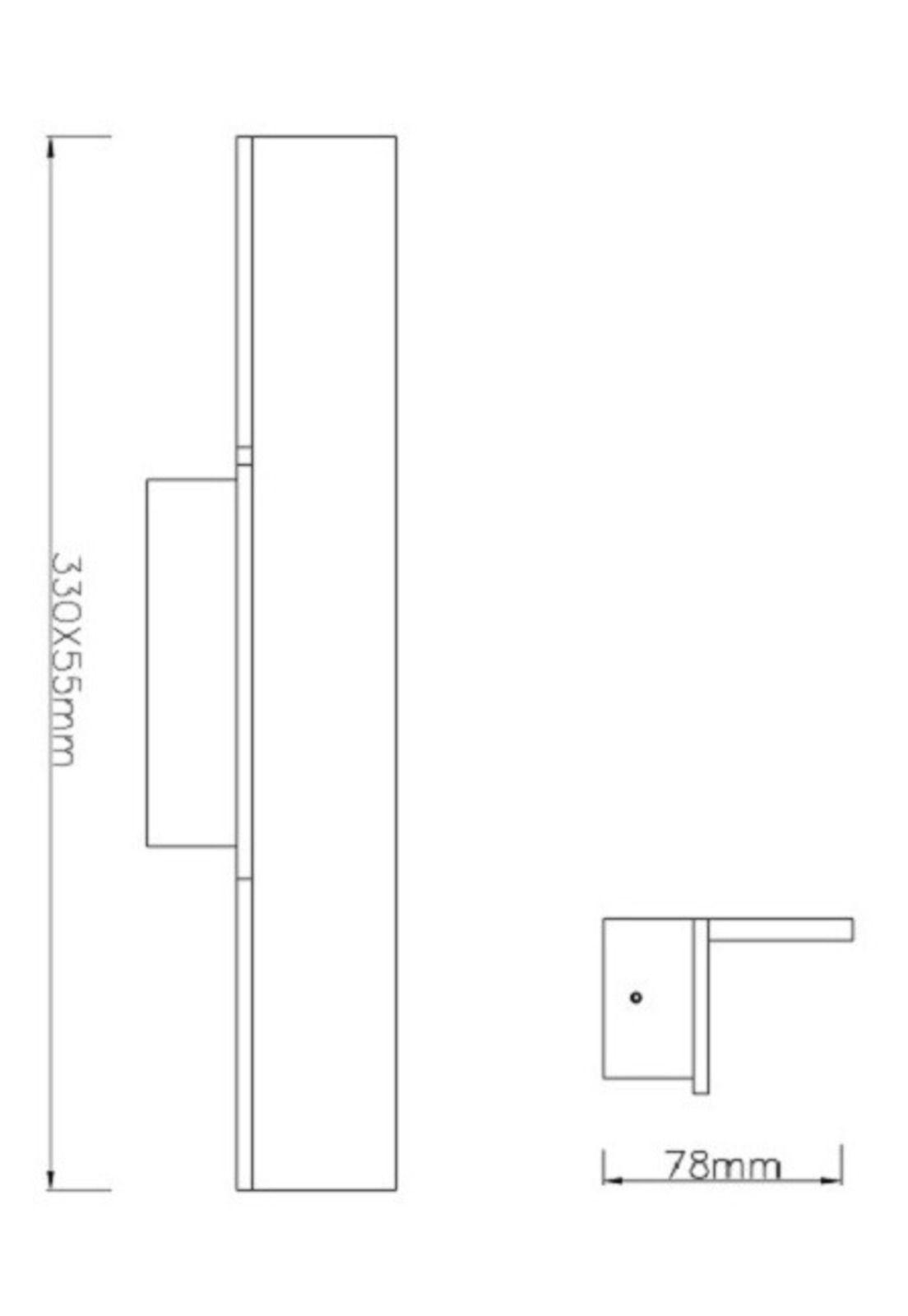 Aplique Byp Flat Indirecto Led 9w Luz Cálida 33cm-1