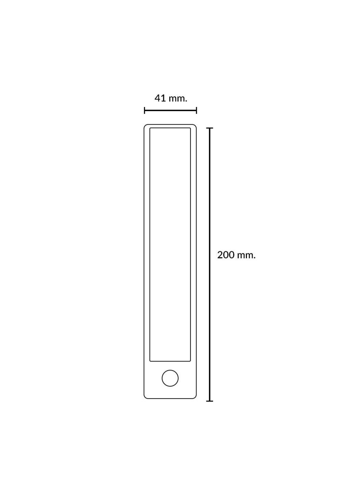 Barra Led Ultrafina Recargable Con Sensor Blanco 20cm-5