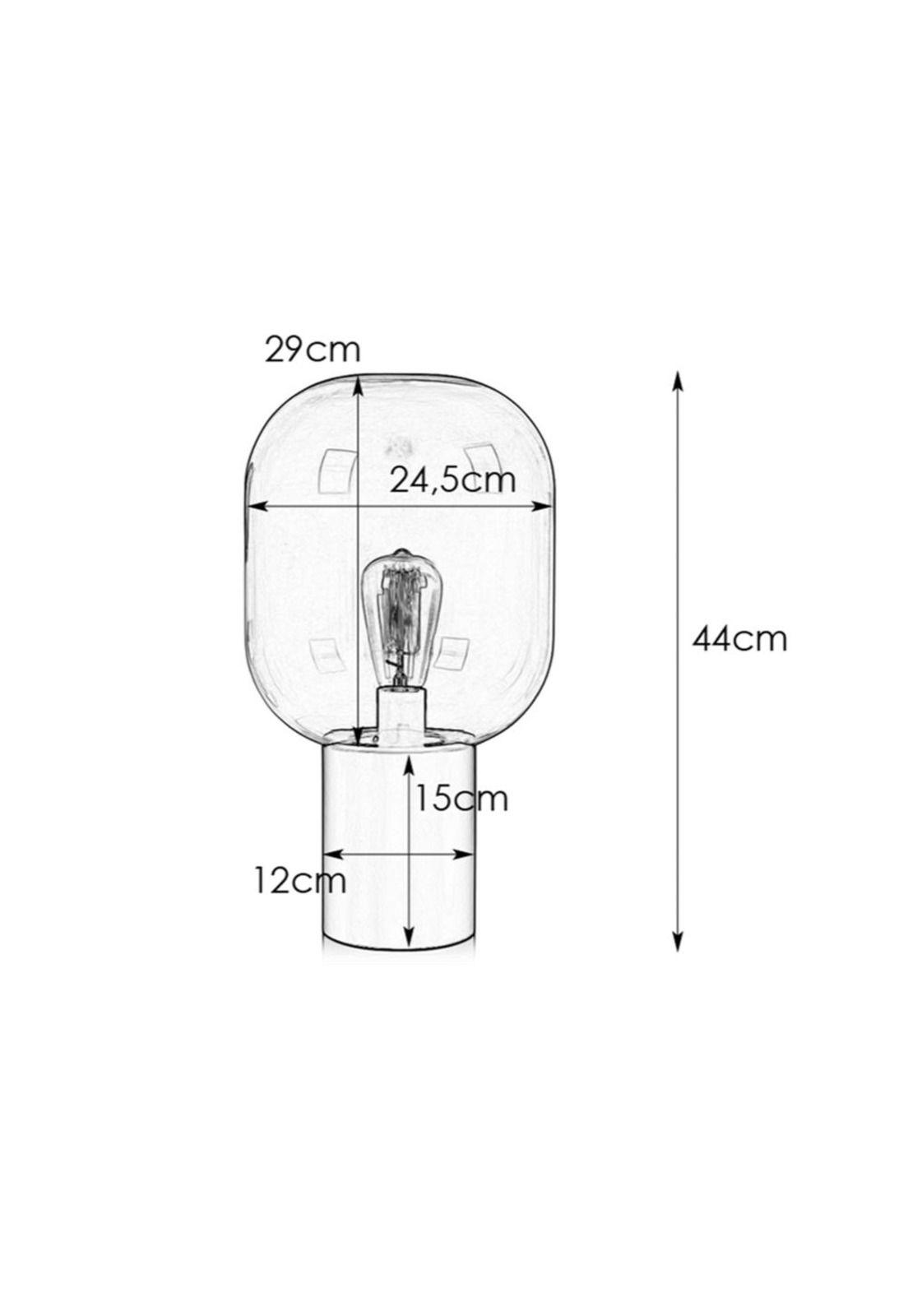 Lampara de Mesa Brooklyn Bronce Blanco-5