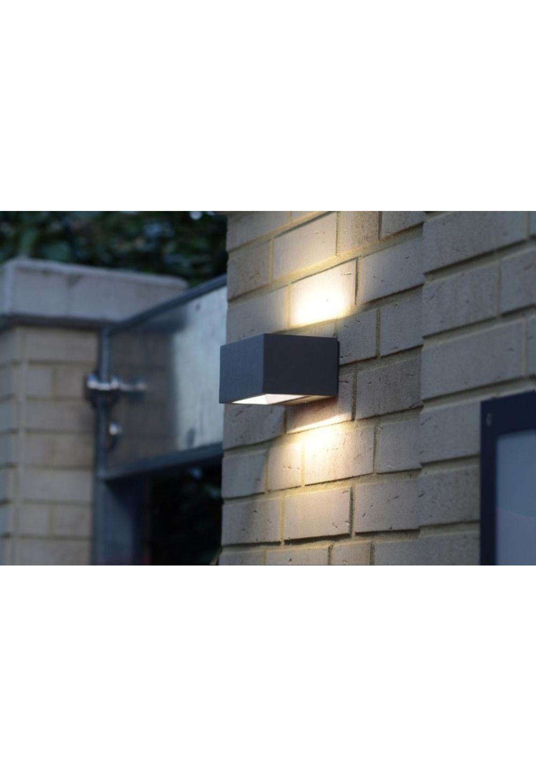 Aplique Led 9w Lutec Luz Cálida Grafito-2