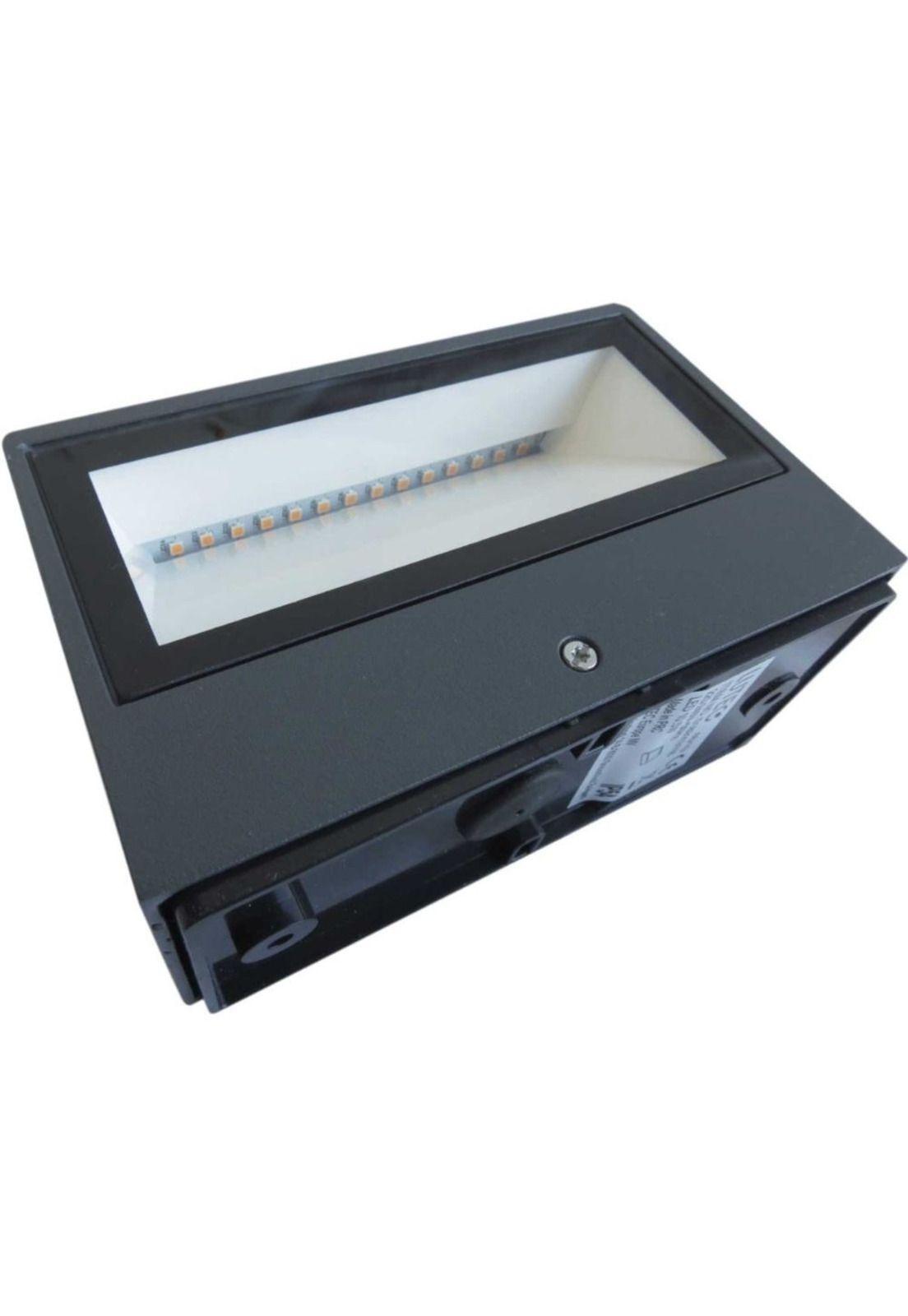 Aplique Led 9w Lutec Luz Cálida Grafito-4