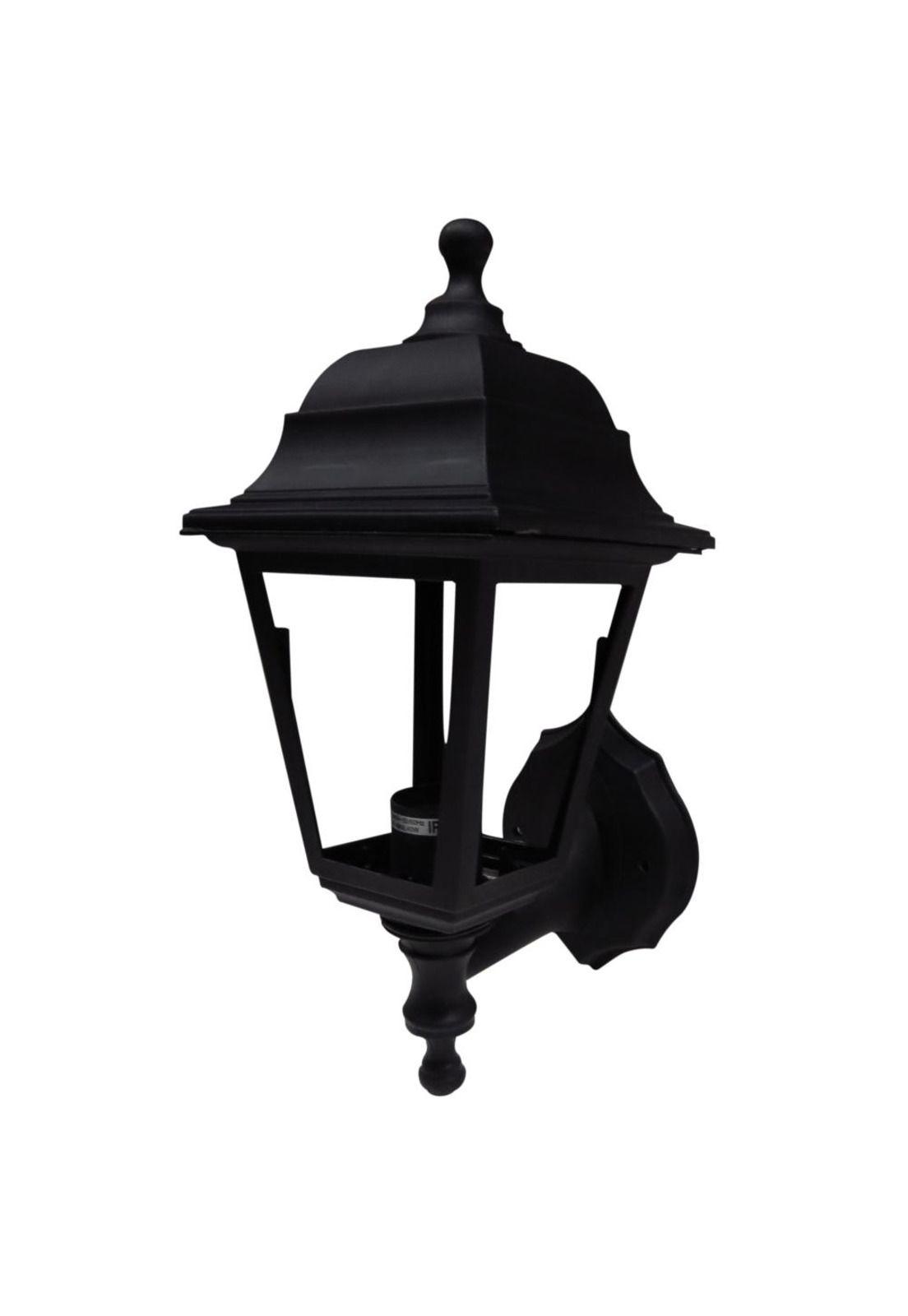 Farol A Muro Updown Sintético Negro Ip44 E27-4