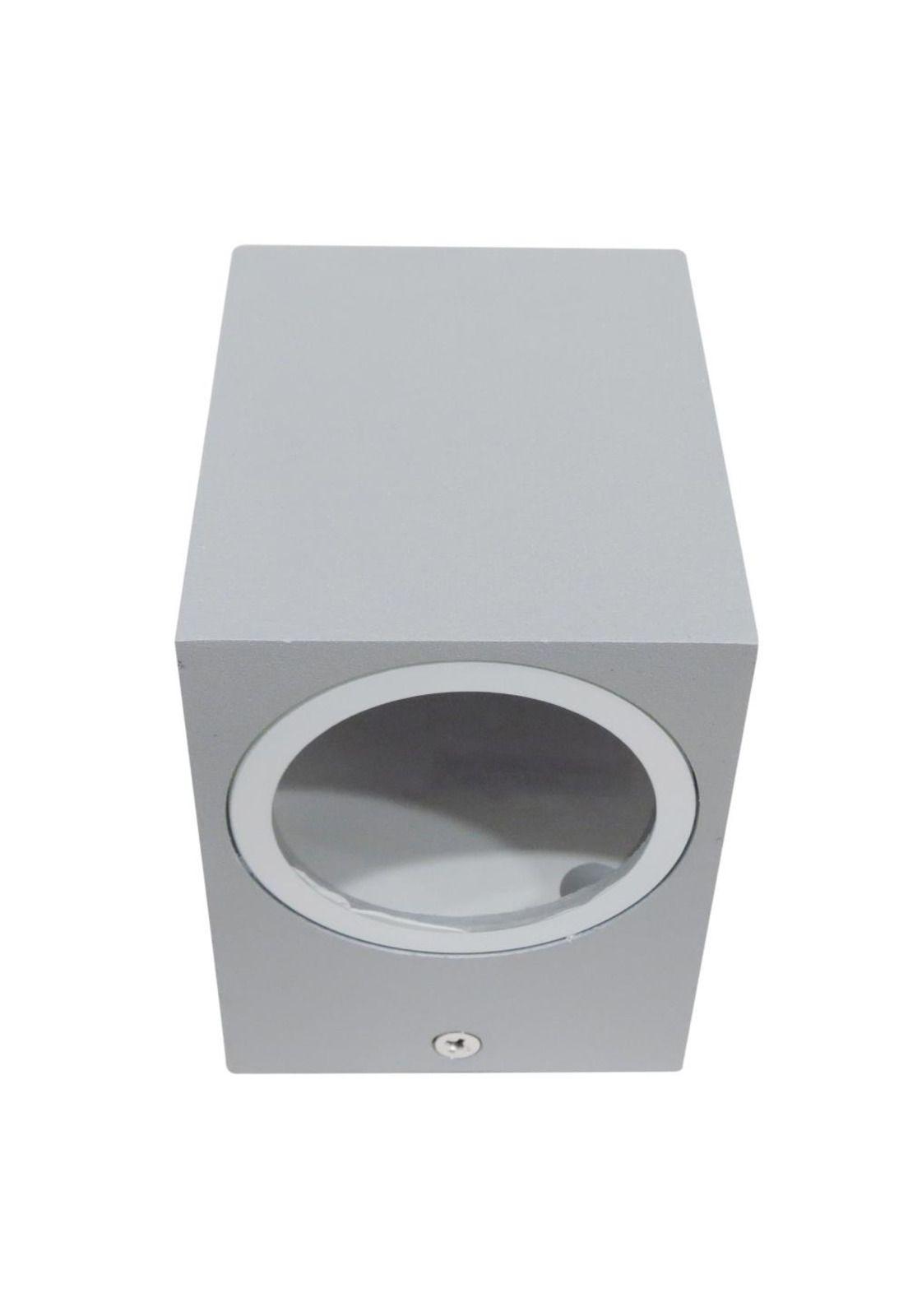 Aplique Hexos Unidireccional Aluminio Gris Ip44-2