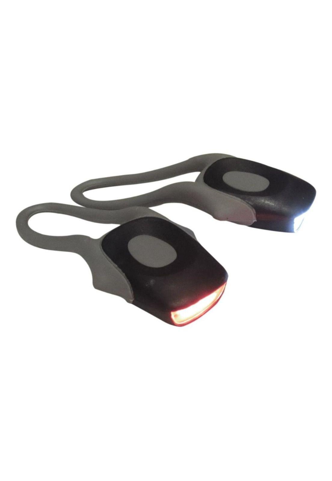 Set 2 Luces Led Bici Luz Blanca Delantera 2 Pilas Incluidas-1