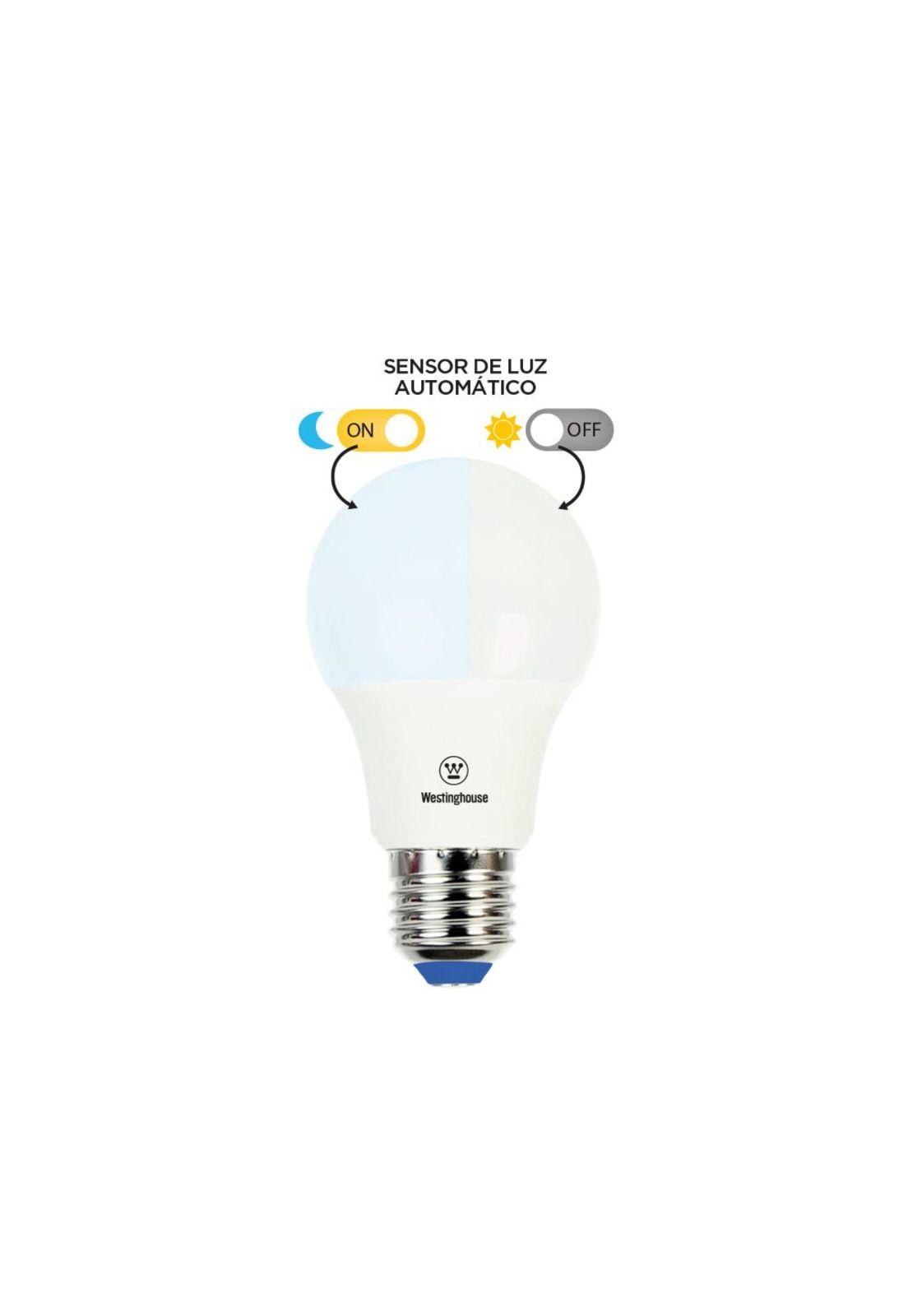 Ampolleta LED Bola A60 9W E27 Luz Blanco Frío Con Sensor-0