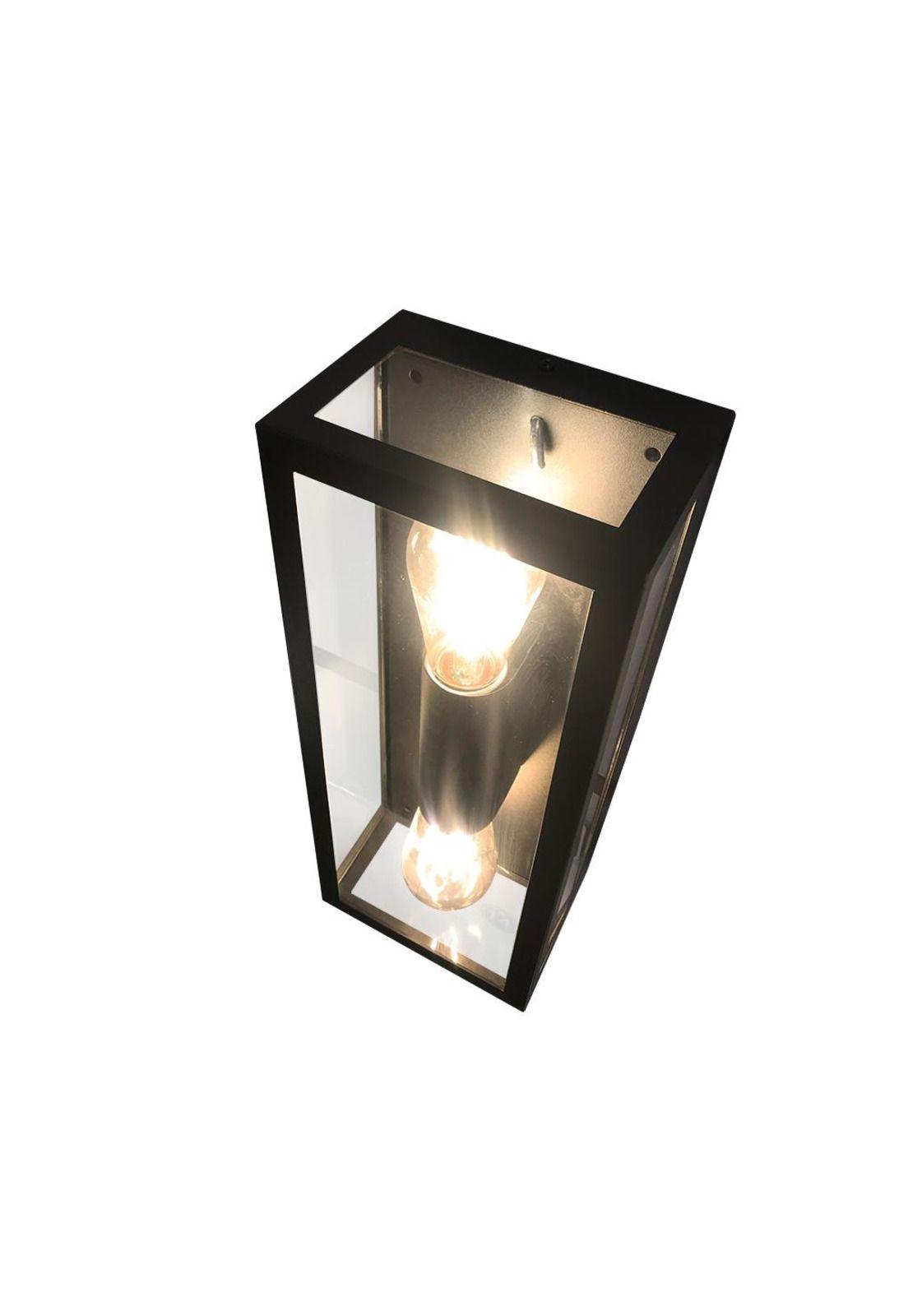 Aplique Exterior Varina Glass Bidireccional Negro-3