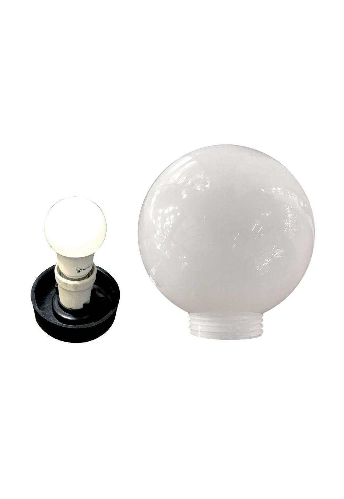 Farol Poste Mar Globo 50cm Policarbonato Ip44-5