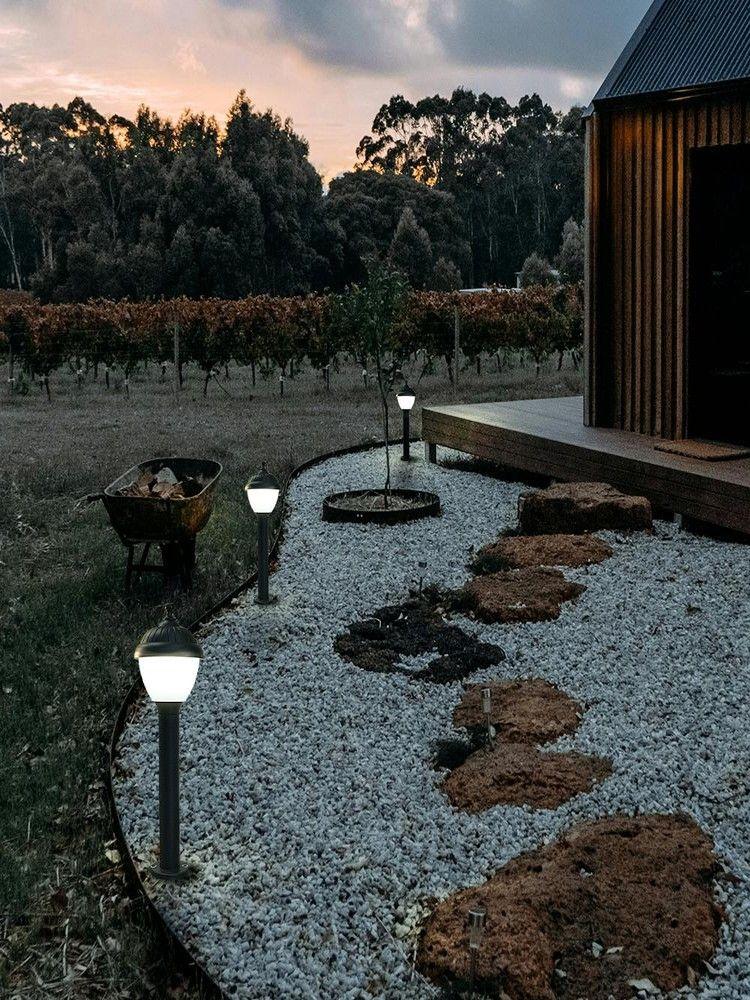 Bollard Muschi Negro 50cm-4