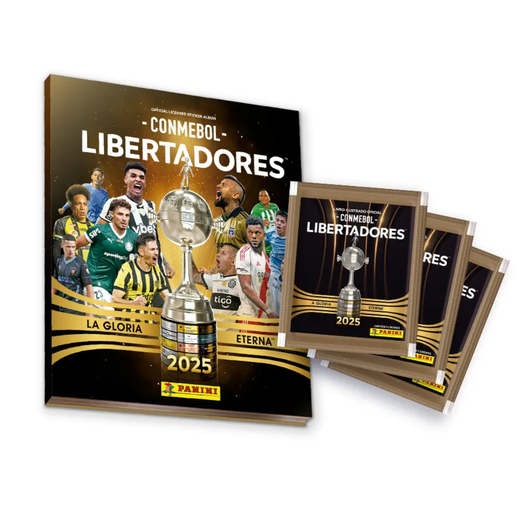 Pack Álbum Tapa Dura + 40 Sobres Copa Libertadores 2025-0