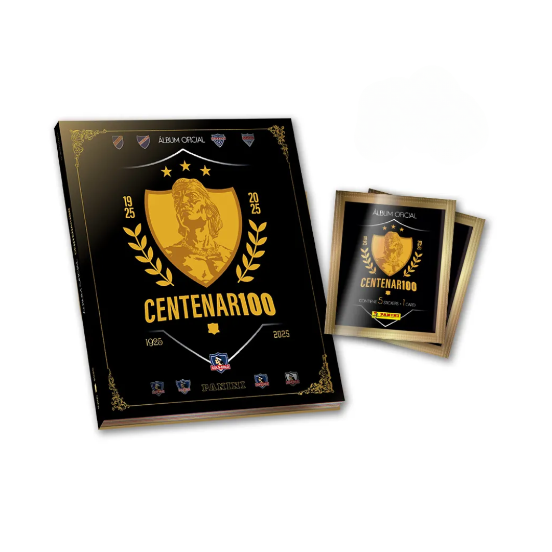 Pack Álbum Tapa Dura + 24 Sobres Colo-Colo - Centenario-0