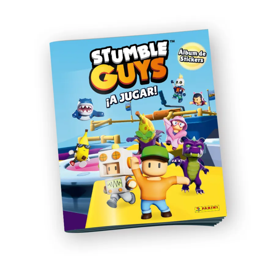 Pack Álbum + 40 Sobres Stumble Guys ¡A Jugar!-1