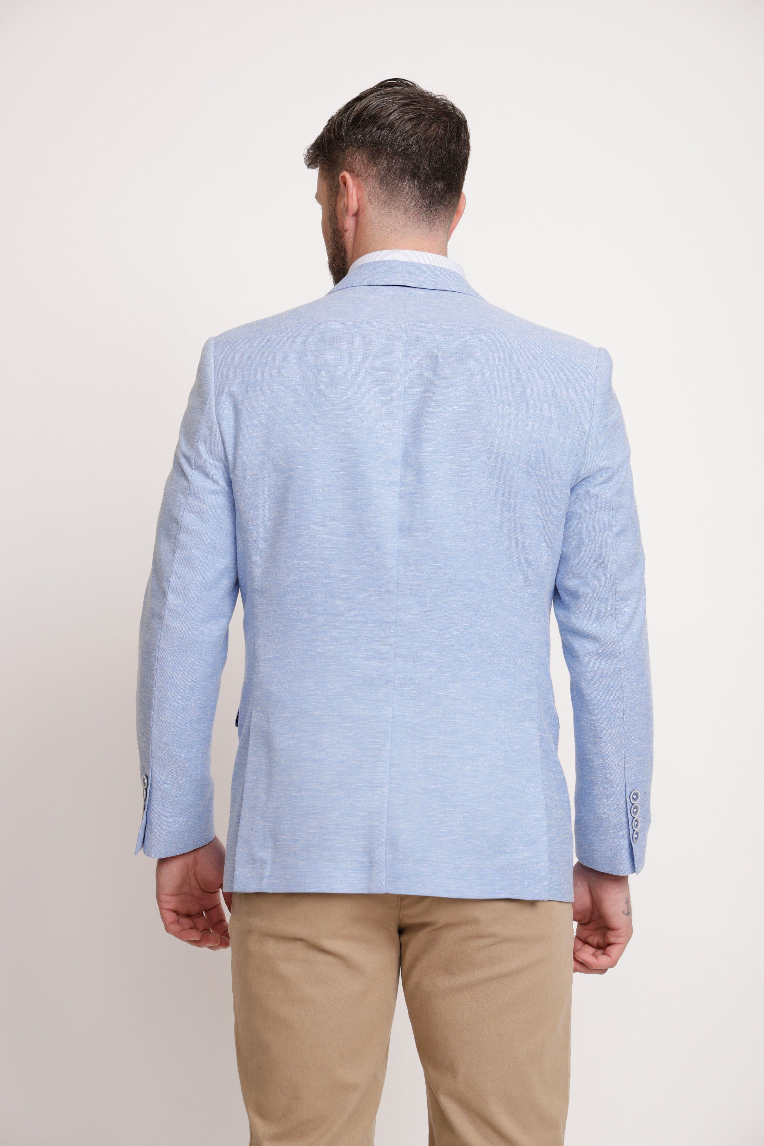 BLAZER SEMI - FORMAL AZUL CLARO-1