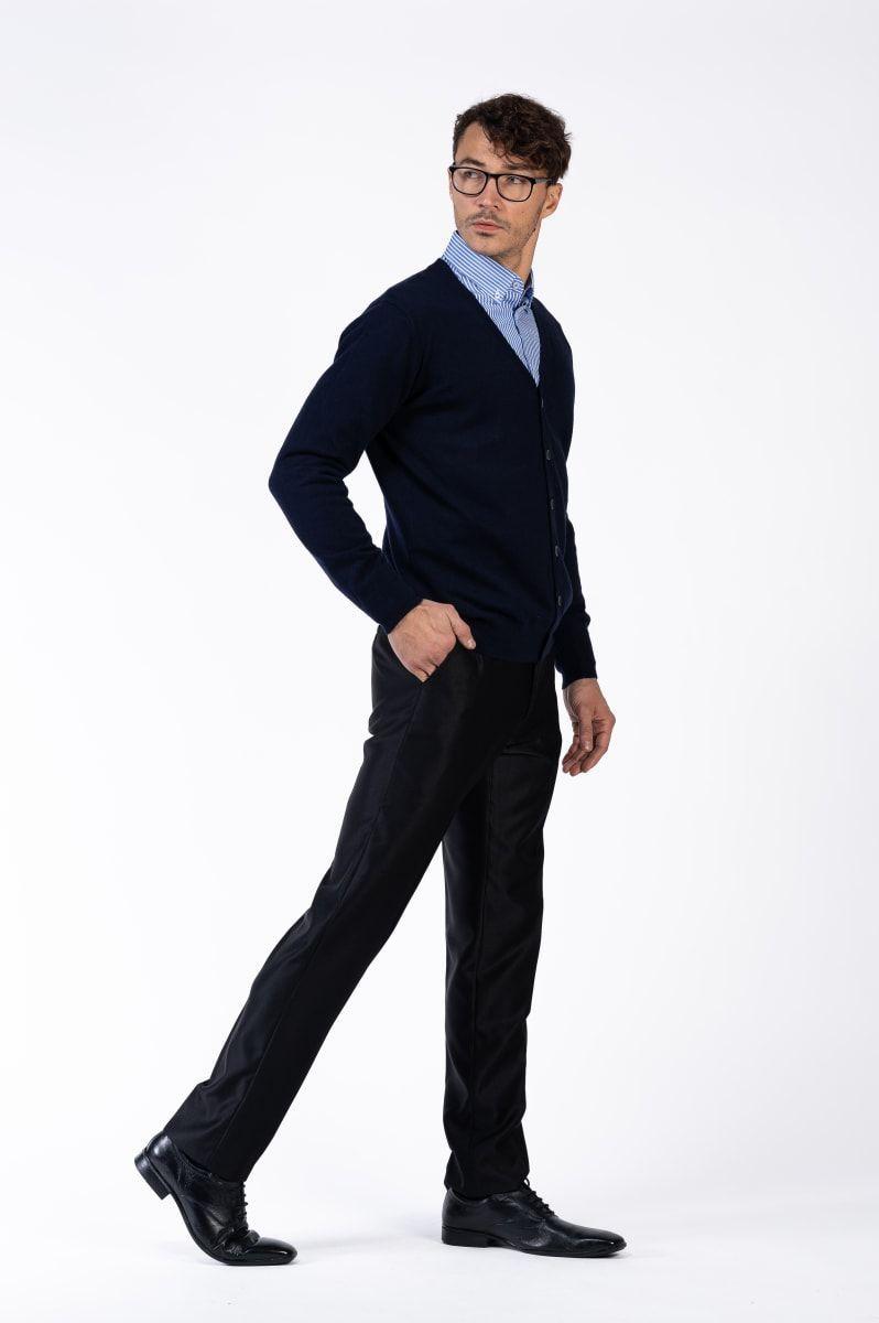 CARDIGAN MANGA LARGA GRIS-1