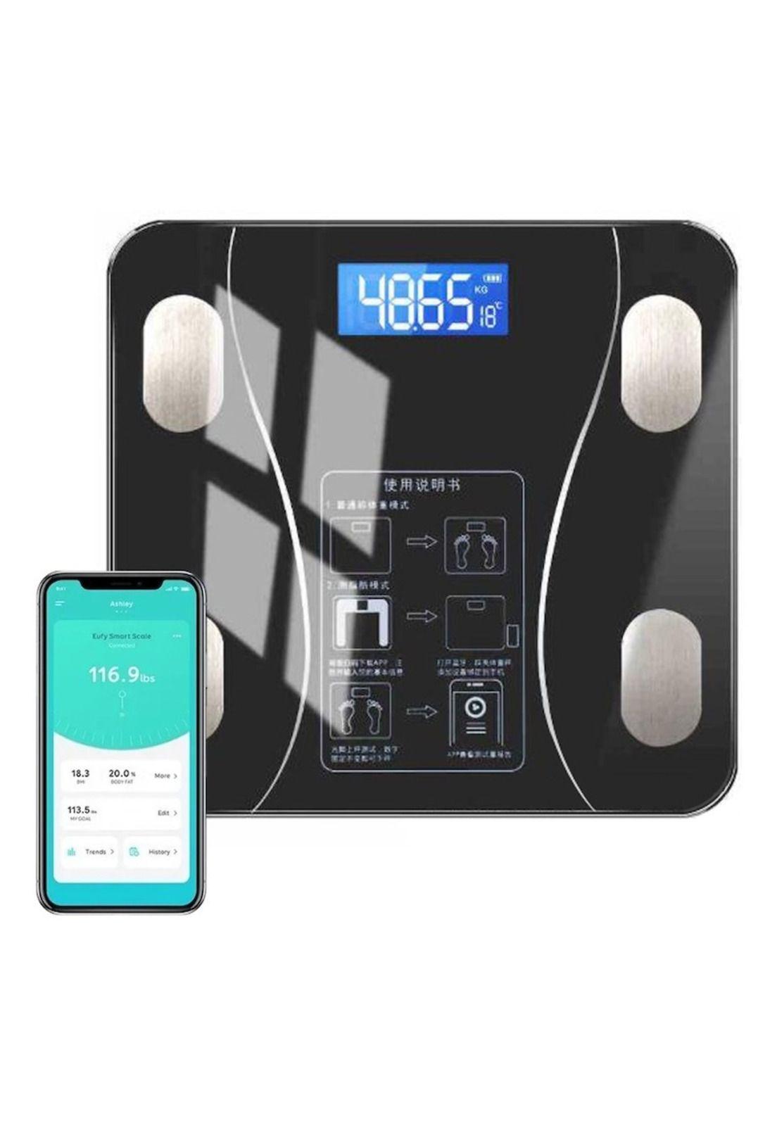 Balanza Corporal Digital Smart Negra-1