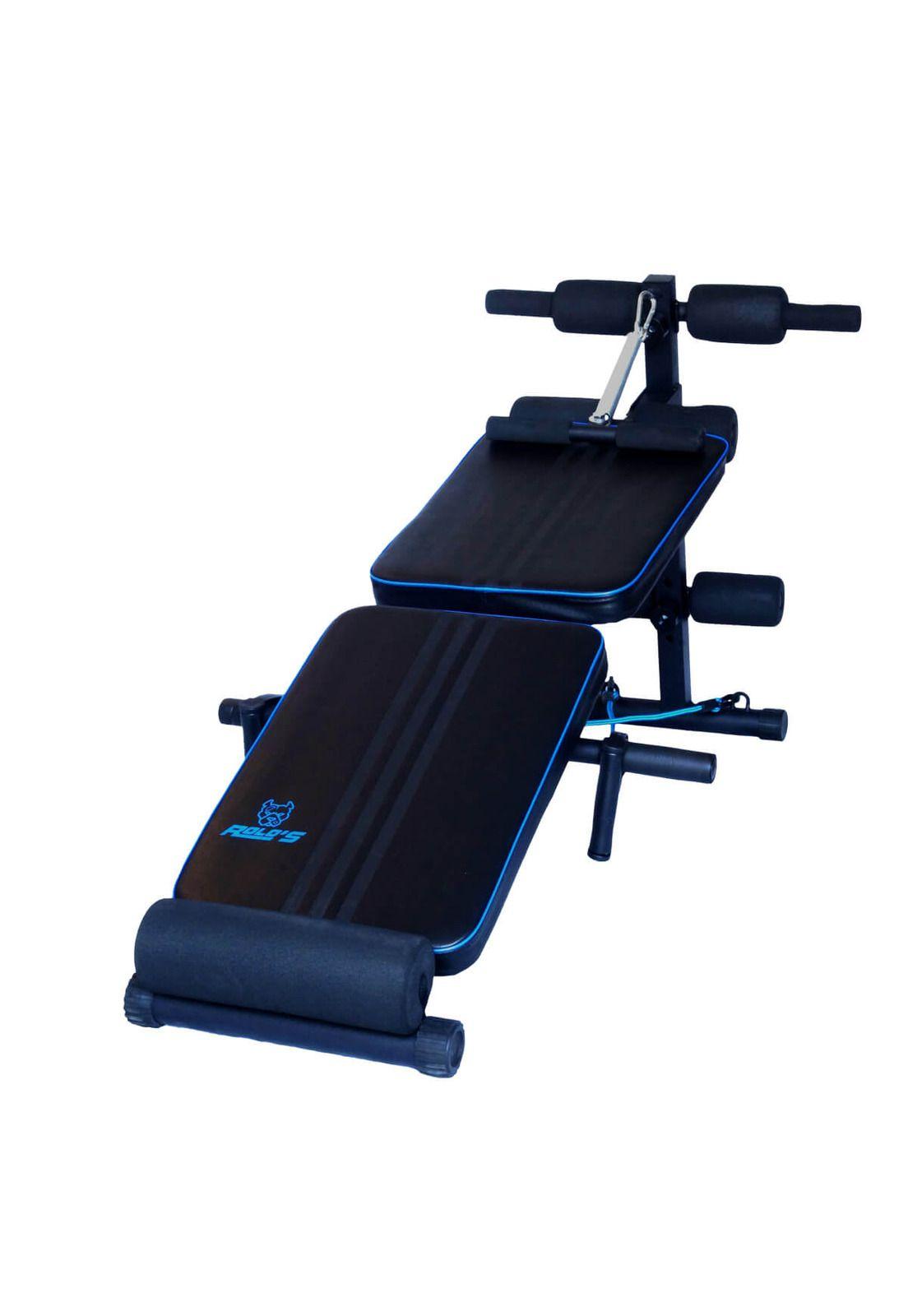 Banca Abdominales Multifuncional Plegable con Elásticos-0