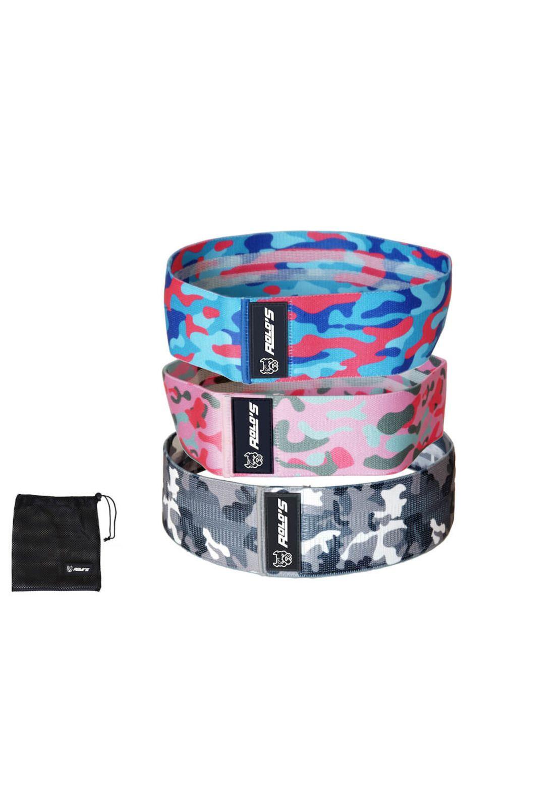 Bandas Elásticas de Resistencia Set 3 Niveles Camuflaje-0