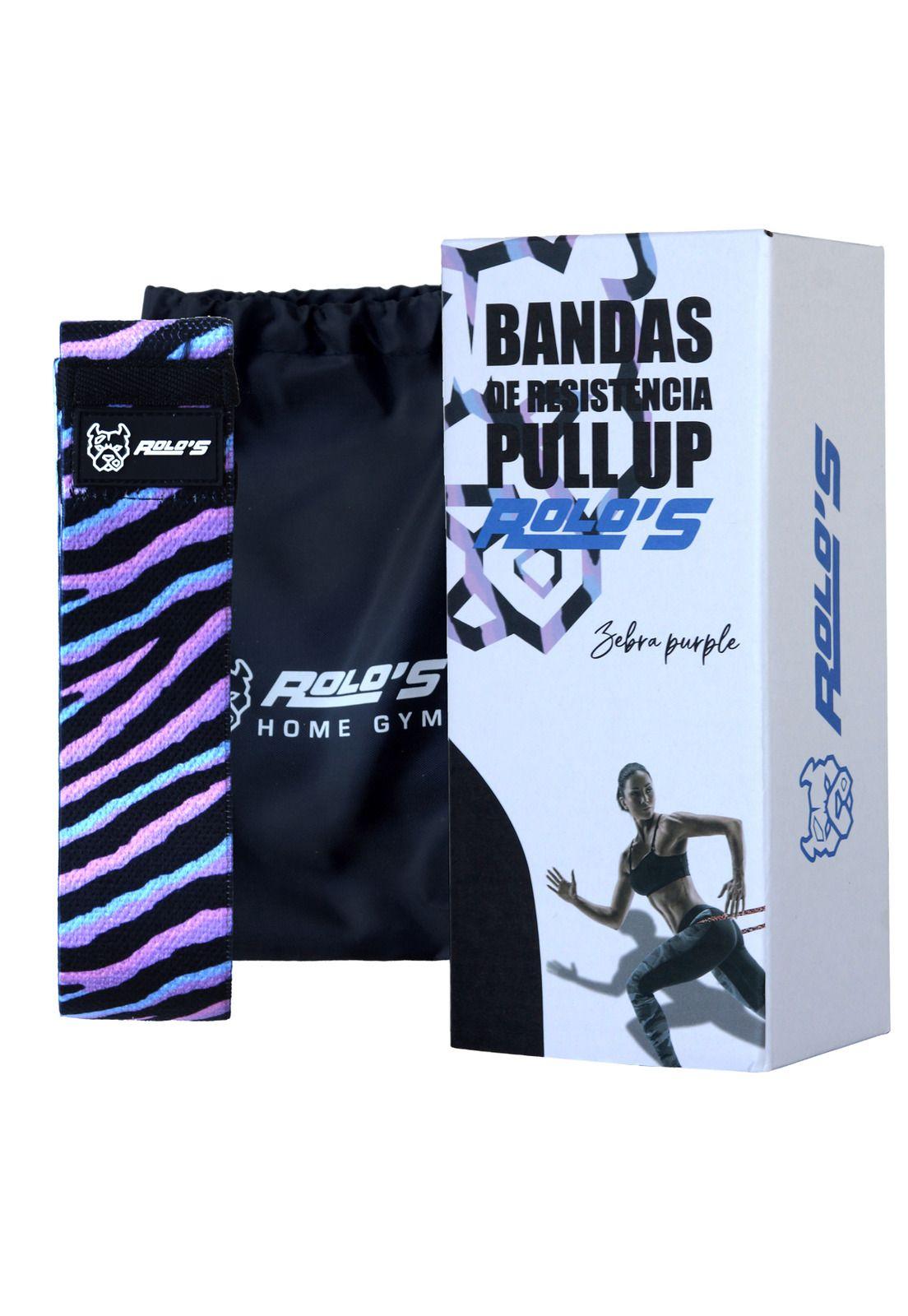Banda de Resistencia Pull Up 150Lbs Morado Zebra-2