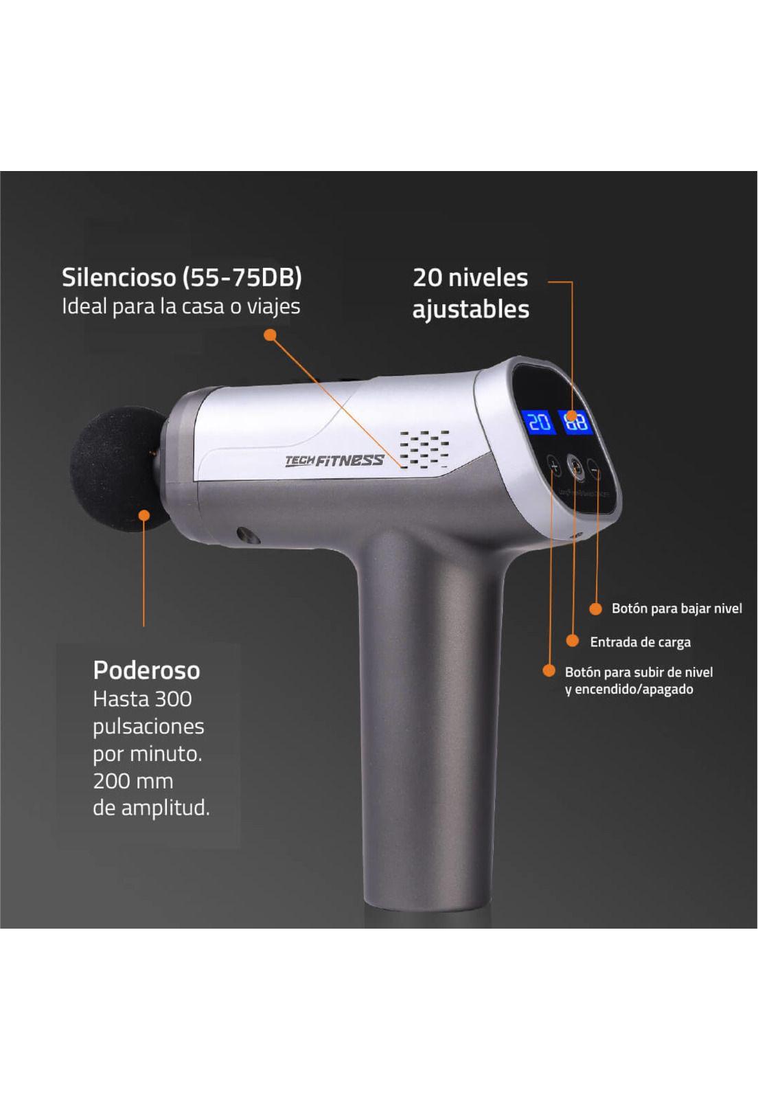 Masajeador Muscular 20 velocidades Plateado-1